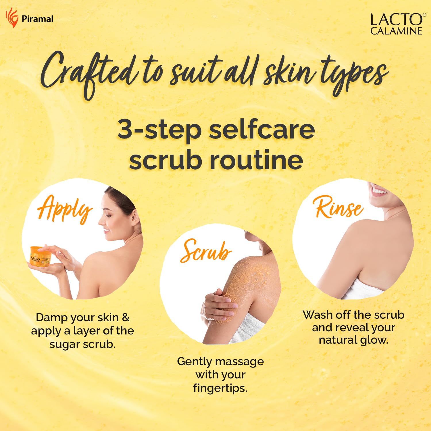 Lacto Calamine Vitamin C Sugar Body Scrub | 200 g | Gentle Body Exfoliator | Body Scrub for Healthy & Glowing Clear Skin | Vitamin C, Sugar & Grape Seed Extract Removes Tan & Dead Skin Cells 2