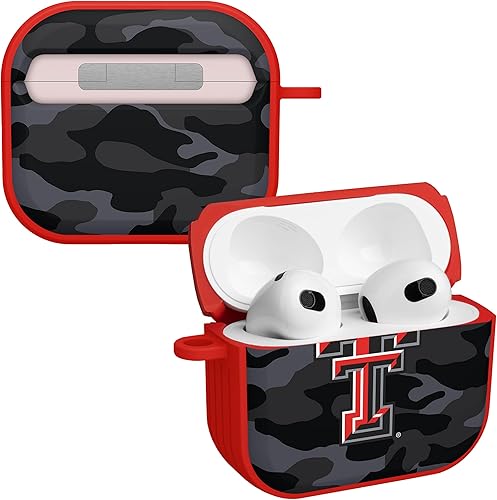 AFFINITY BANDS Texas Tech Red Raiders Camo HDX - Funda compatible con Apple AirPods Generación 3