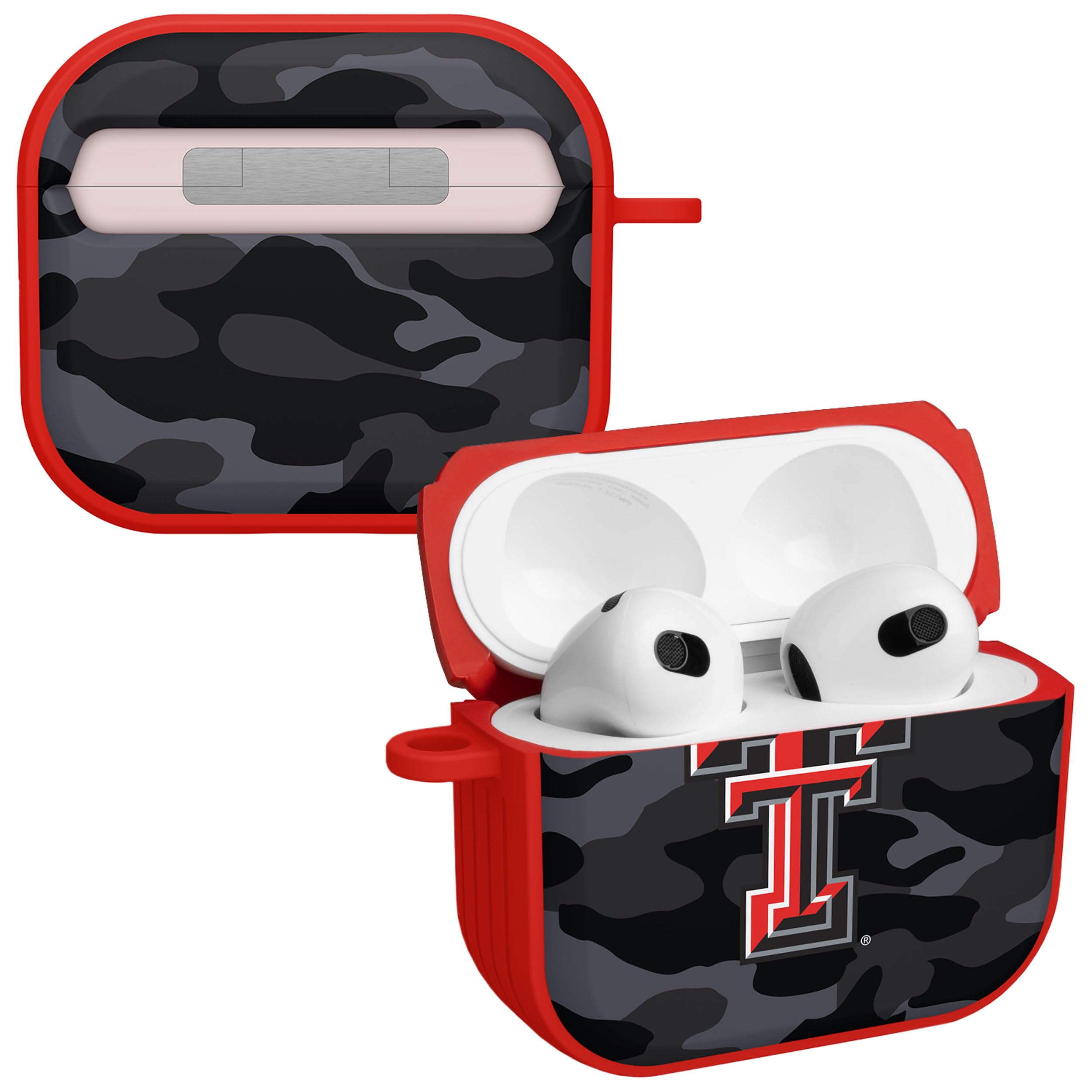 AFFINITY BANDS Texas Tech Red Raiders Camo HDX Case Cover Compatible with Apple AirPods Generation 3