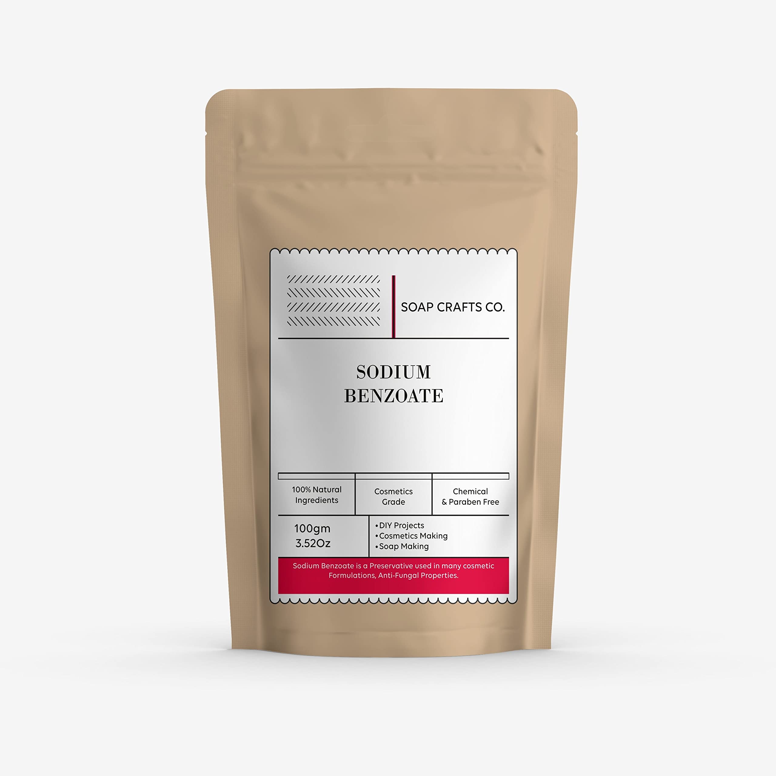 Zenvista Soap Crafts Co. Sodium Benzoate for Diy Projects, Saop Making and Cosmetic Making 500gm