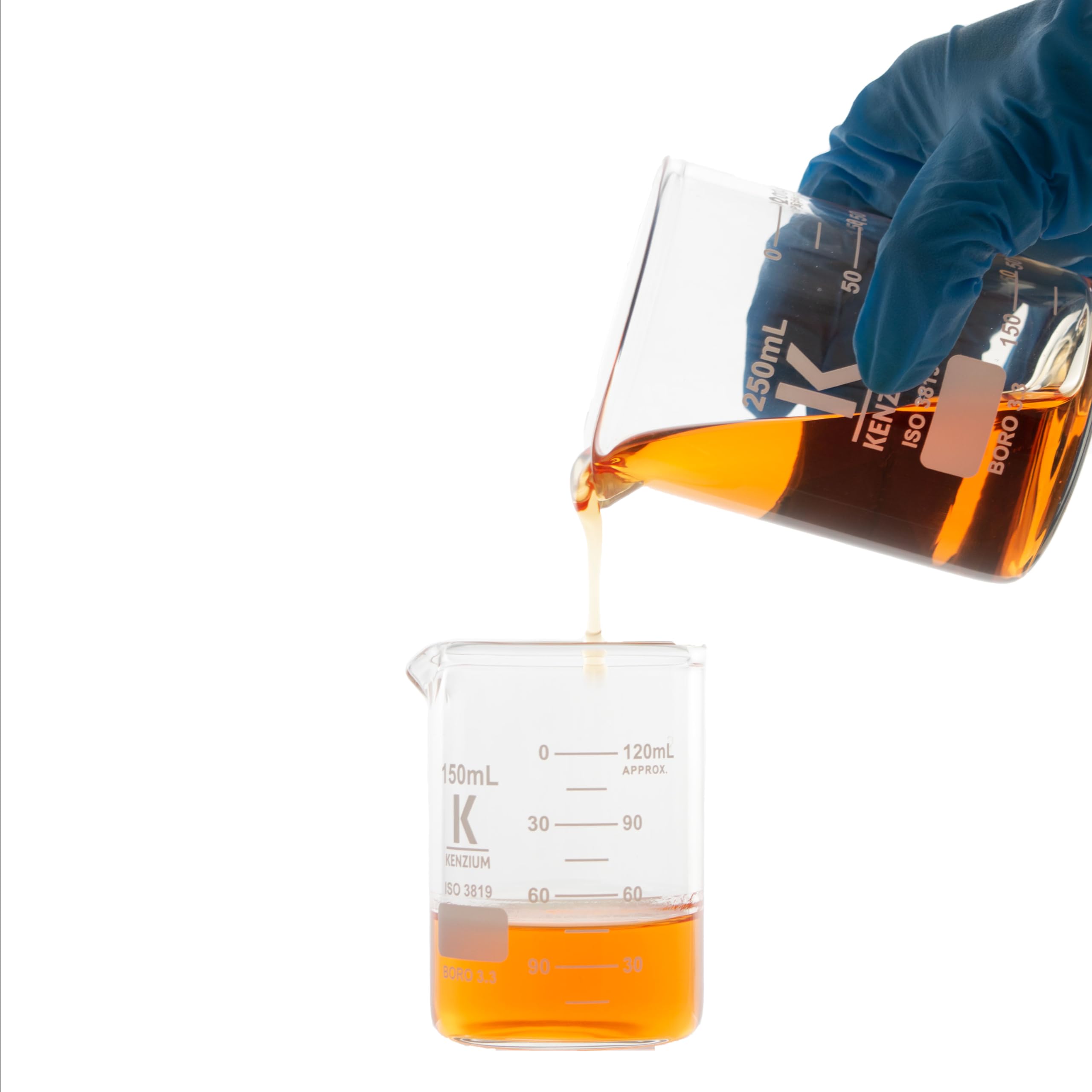 Stonylab Glas Beker, 1-Pack Borosilicaatglas Gradueerd Lage Vorm
