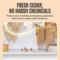 Vista 6 de 50 bolas de cedro para la ropa - Olor fresco para armarios y cajones - Protección para prendas - Ambientador de cedro para armarios y protección