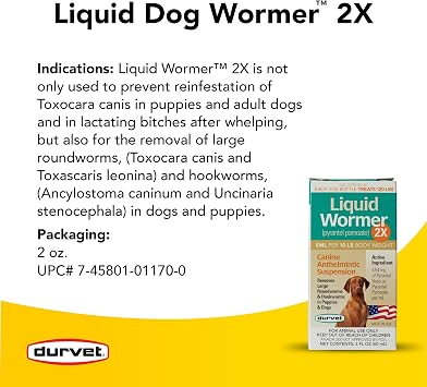Durvet 2X Liquid Wormer ، 2-Ounce
