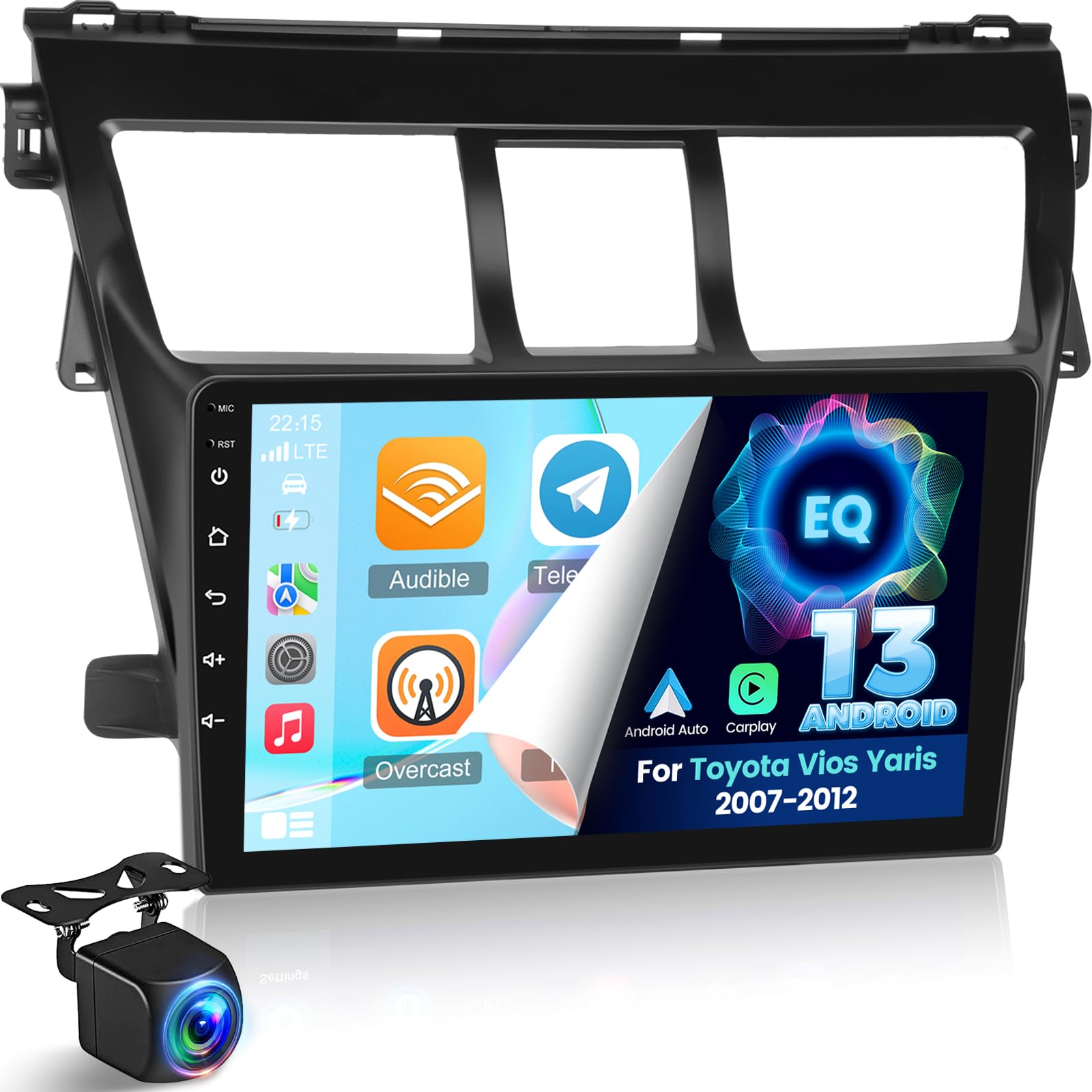Apple - よぉみぃ Amazon.com: [2+32G] Android 13 Car Stereo for Toyota Vios