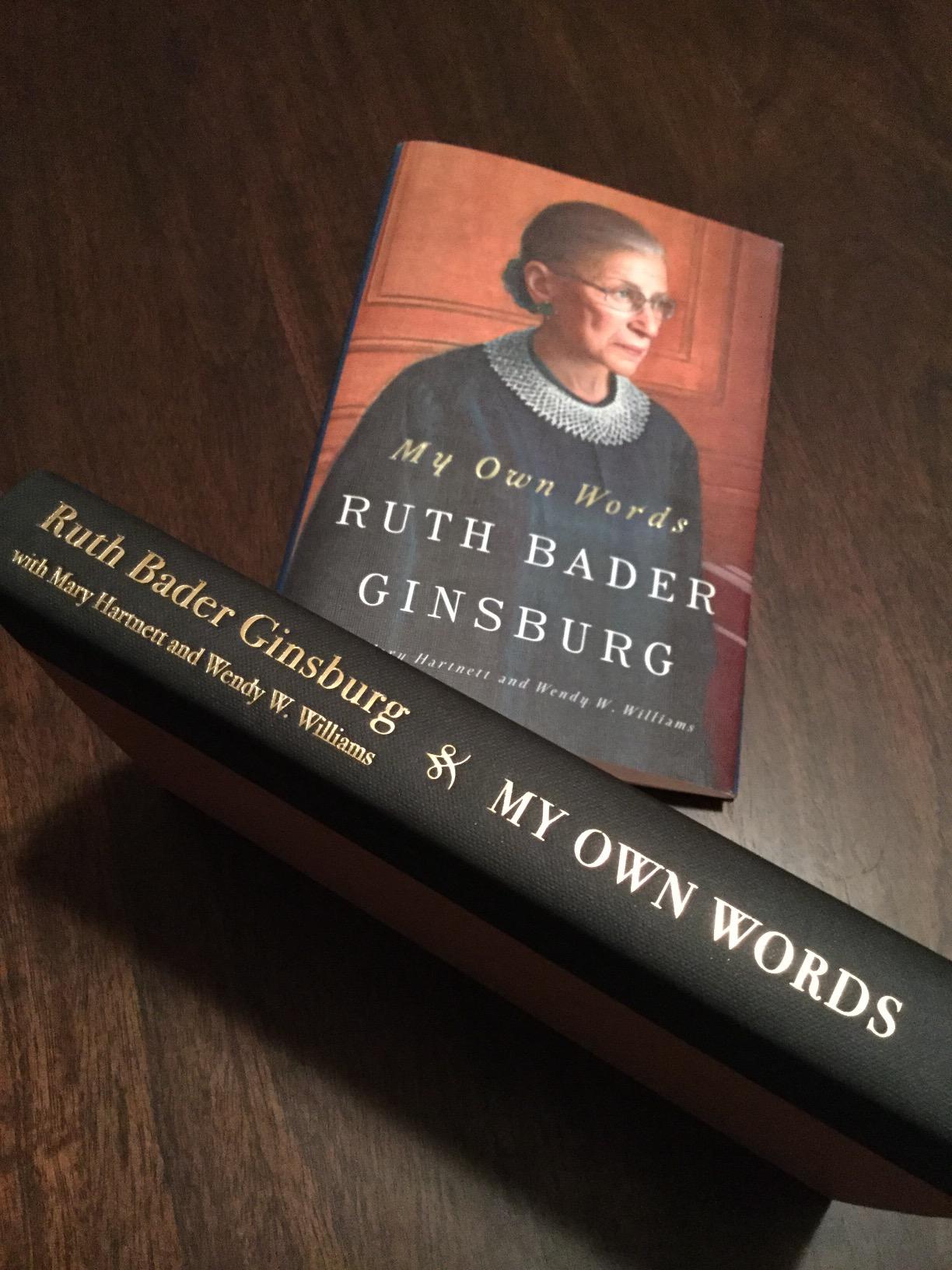 RBGs first book as a judge on the Supreme Court - interesting read!