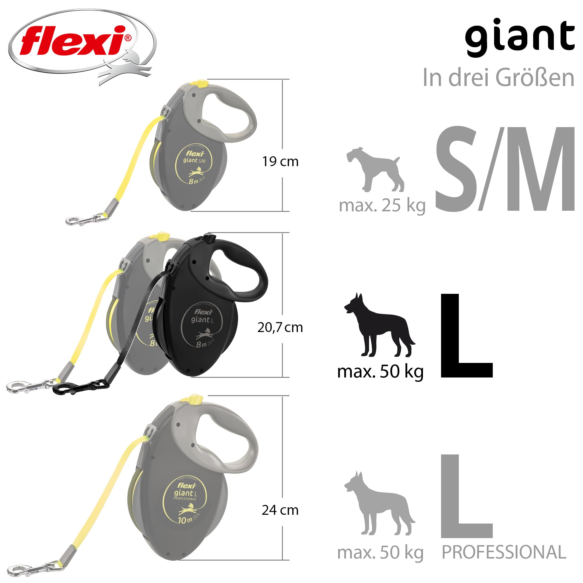 Amazon | フレキシ (flexi) ジャイアント テープ L(50kg未満) 8m