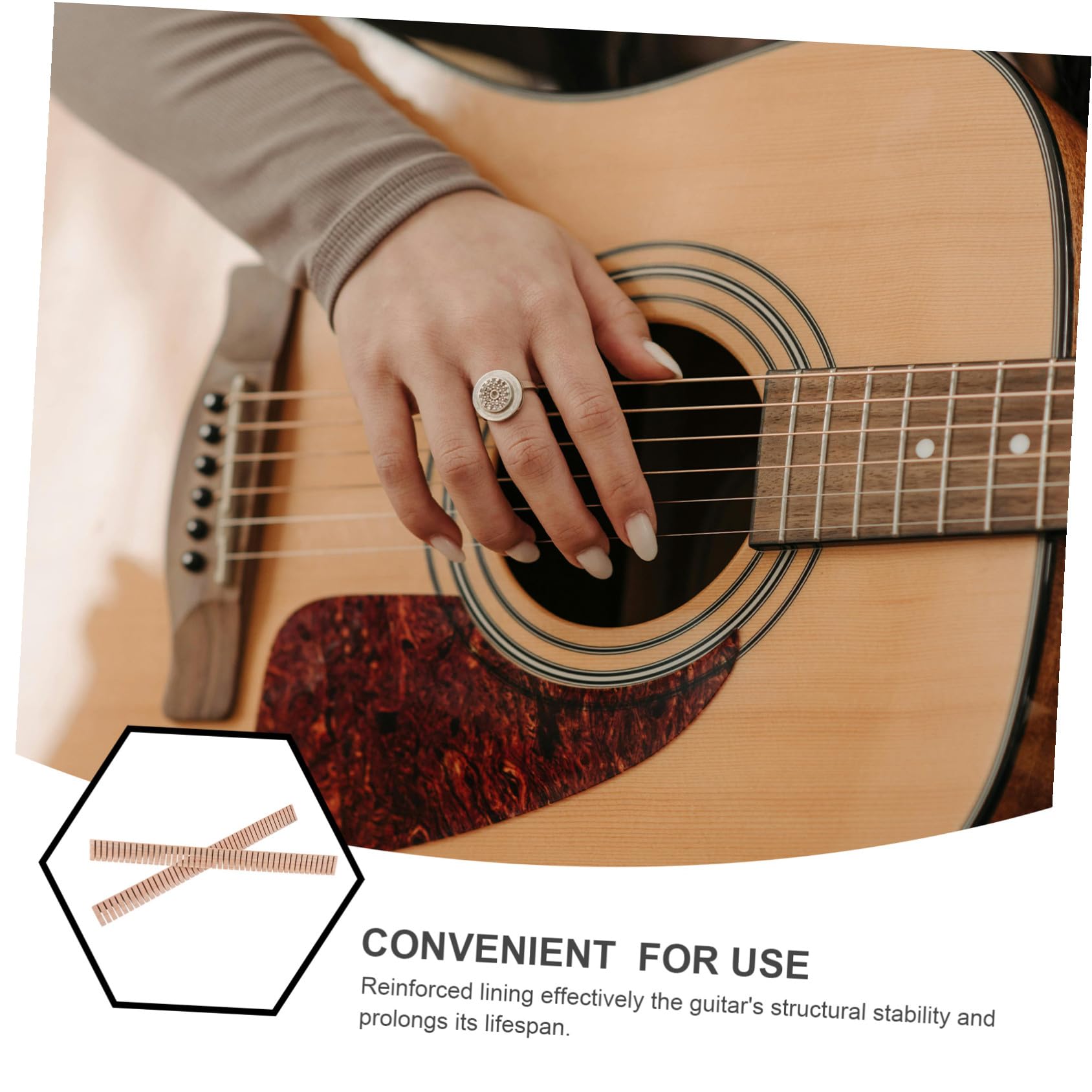 HANABASS 12 Szt. Części i Akcesoria Gitarowe Akcesoria Na Gitarze Akustyczne Do Gitary Narzędzia Lutnicze Części Zamienne Do Gitary Narzędzia Gitarowe Khaki