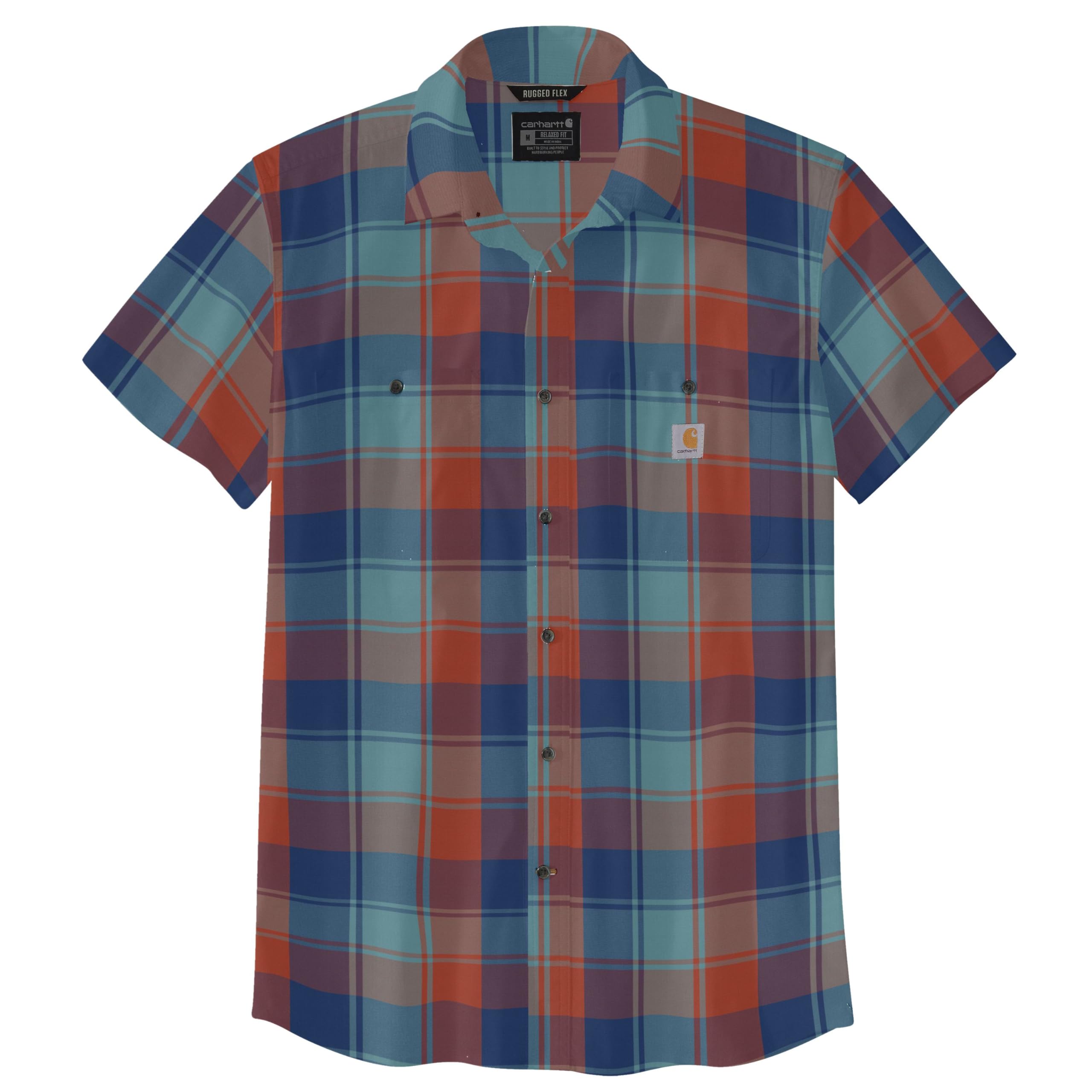 Carhartt Men's 106745 Rugged Flex™ Relaxed Fit Lightweight Short-Slee XX-Large Tall Deep Ocean