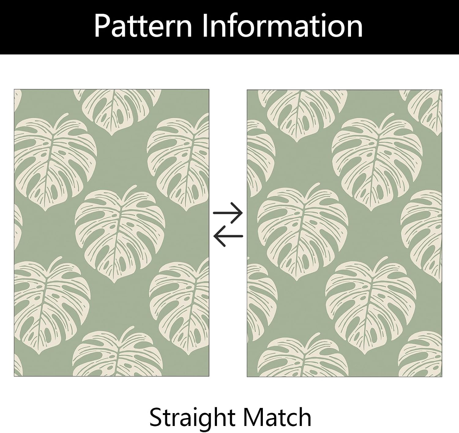 ICOOP Tropical Wallpaper Peel and Stick Boho Wallpaper Green 17.5"×276" Farmhouse Contact Paper Palm Leaf Wall Paper for Living Room Bedroom Bathroom Kitchen Jungle Monstera Desk Vinyl Wrap Waterproof