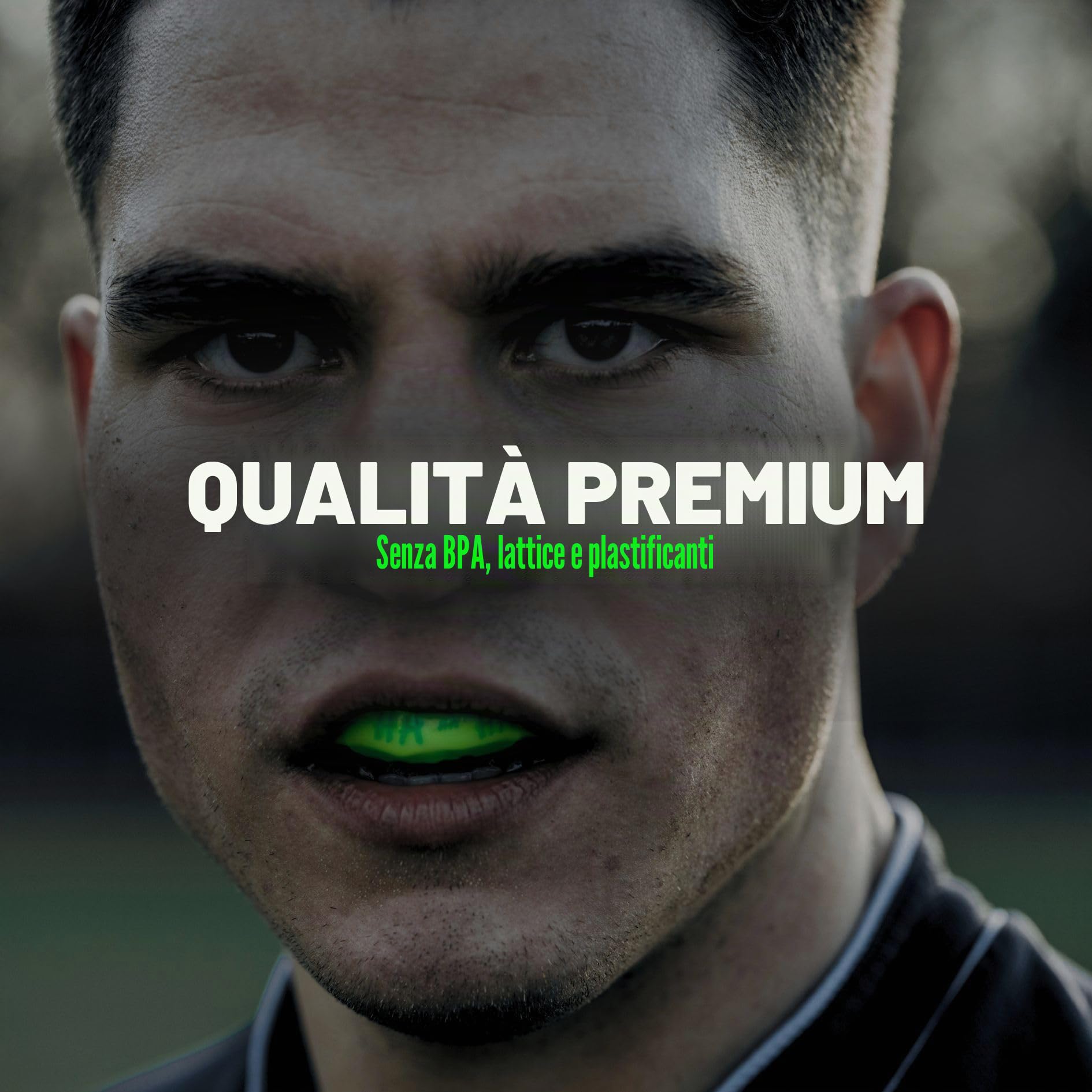 Scatola paradenti premium con scatola di immagazzinaggio per arti marziali, MMA e atleti, massima protezione dei denti grazie alla vestibilità ideale di alta qualità, professionale