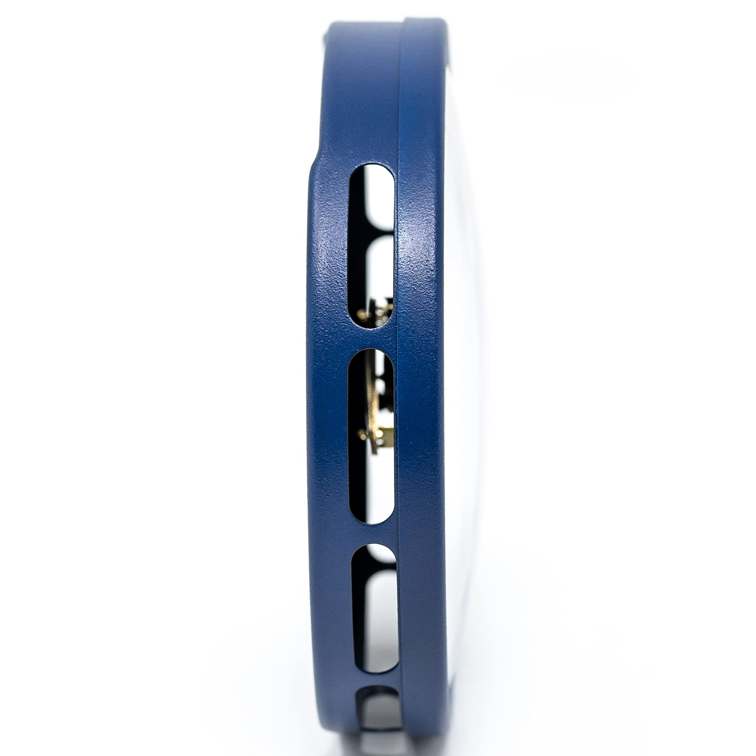 Fischer 117.48 – Termometro per interni ed esterni – Termometro bimetallico da 103 mm in acciaio inox Made in Germany – blu