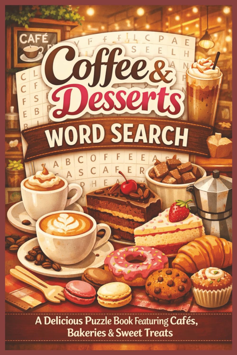 Coffee & Desserts Word Search: A Delicious Puzzle Book Featuring Cafés, Bakeries & Sweet Treats (Word search books collection)