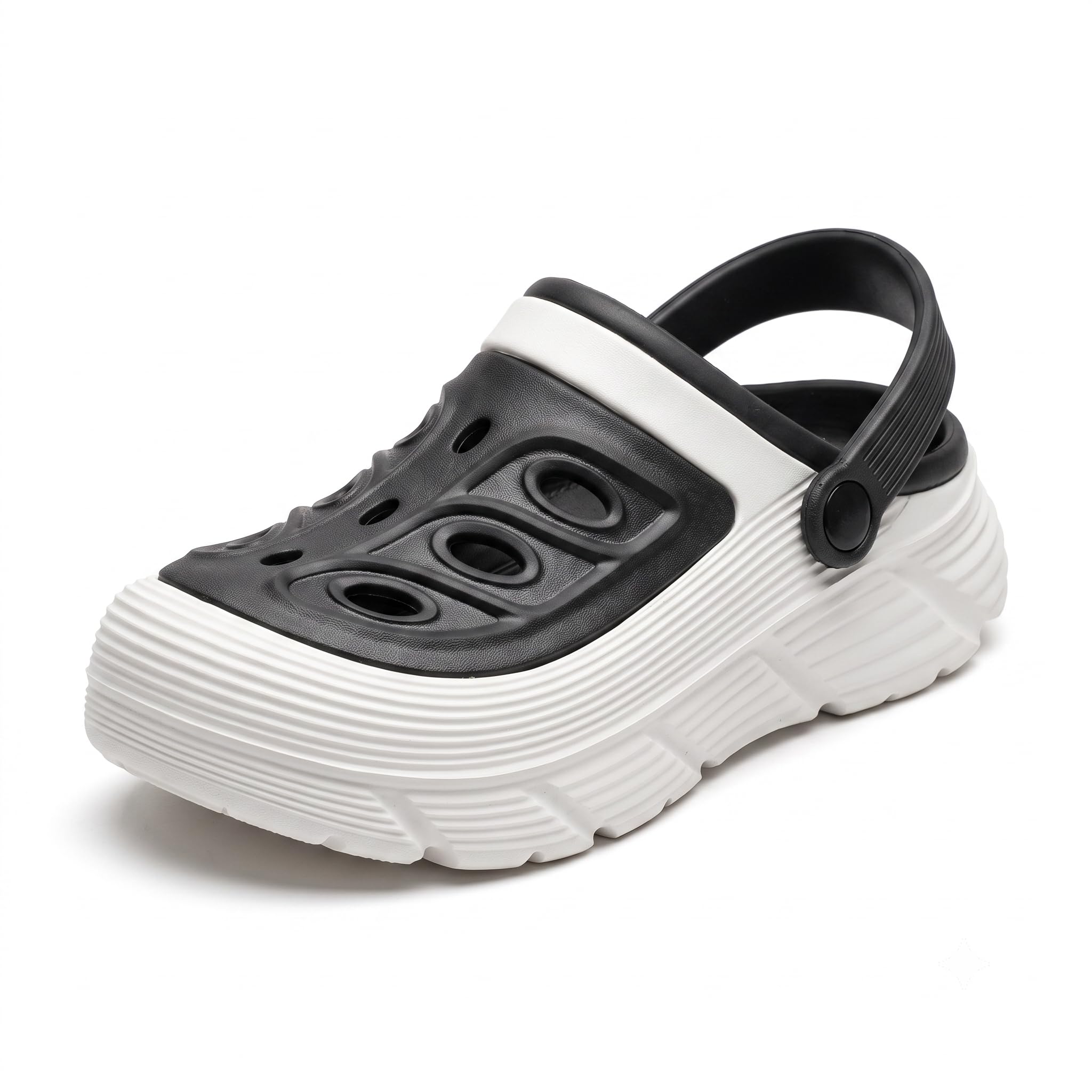 Platform Clogs with Backstrap, Chunky Sole-image-4