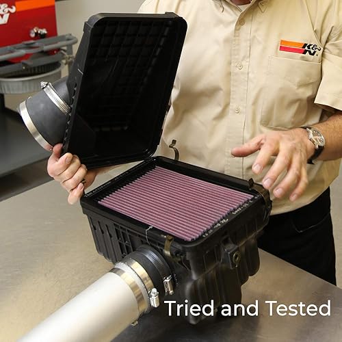 Miniatura 6 de K&N Filtro de aire del motor: Aumente la potencia y remolque, lavable, Premium, Filtro de aire de repuesto: Compatible 1996-2005 LAND ROVER