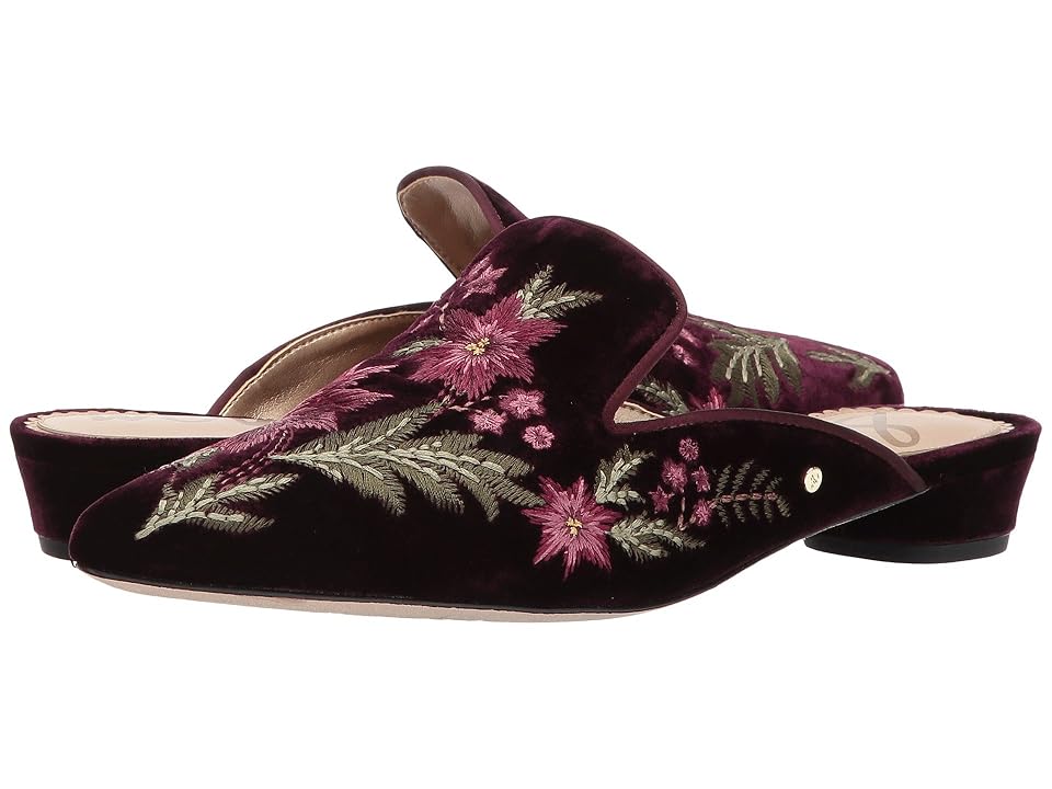 

Sam Edelman Aven (Malbec Silky Velvet) Women's Clog/Mule Shoes