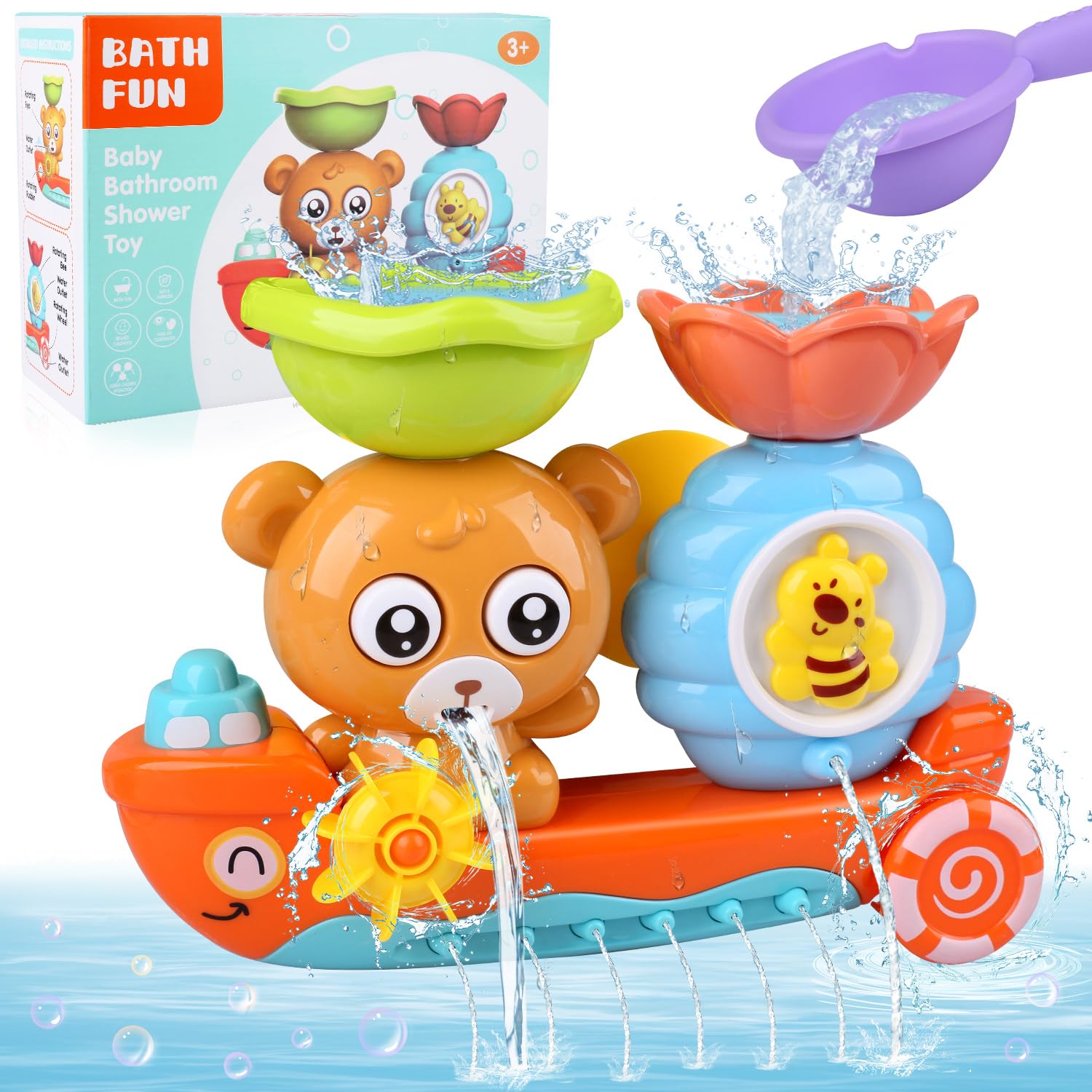 Juguetes Bebe 6 Meses Juguetes Para Bañera Bebé | Oso Y Abeja Con Ventosa | Divertido Y Seguro Para Niños 1-4 Años Regalo Cumpleaños Niño Bañera Ventosa Juguetes Bebe 6 Meses Juguetes Para Bañera Bebé | Oso Y Abeja Con Ventosa | Divertido Y Seguro Para Niños 1-4 Años Regalo Cumpleaños Niño Bañera Ventosa