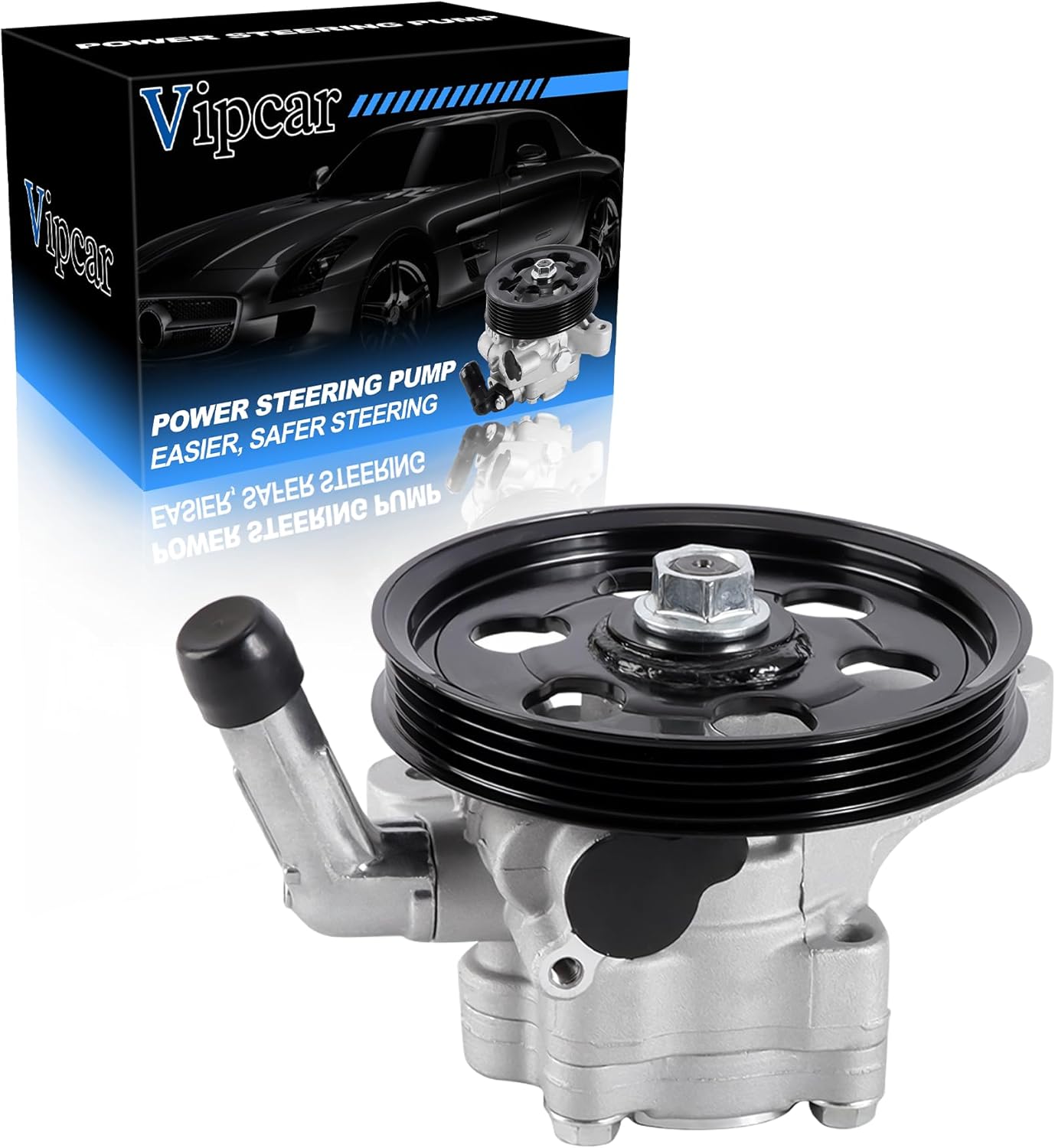 Power Steering Pump with Pulley – Compatible with Acura TL 1999–2003, CL/MDX 2001–2003, Honda Pilot 2003 – Replaces 21-5290, 56110-PGK-A01, 56110-P8E-A01 – Hydraulic Power Assist Pump