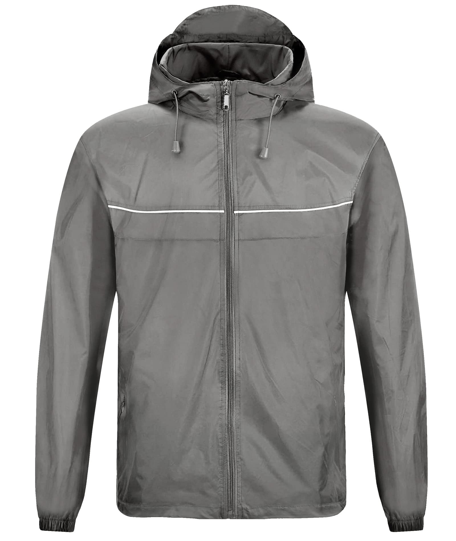 igeekwell Hommes Combinaison de pluie à manches longues Combinaison de neige Imperméable au vent Hooded Manteau de pluie à capuche Suit Windbreaker