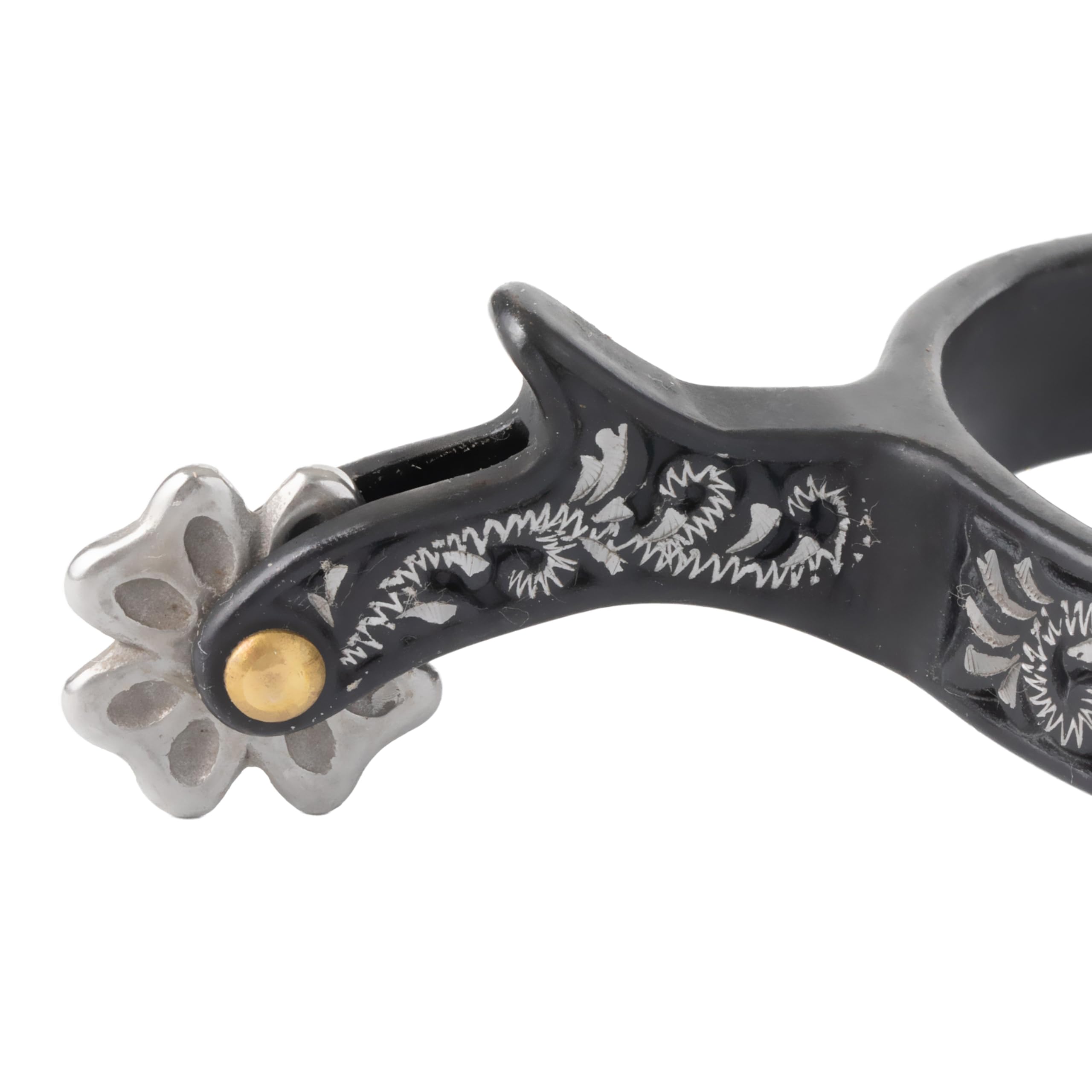 Weaver BS plata ruleta Rosebud damas espuelas