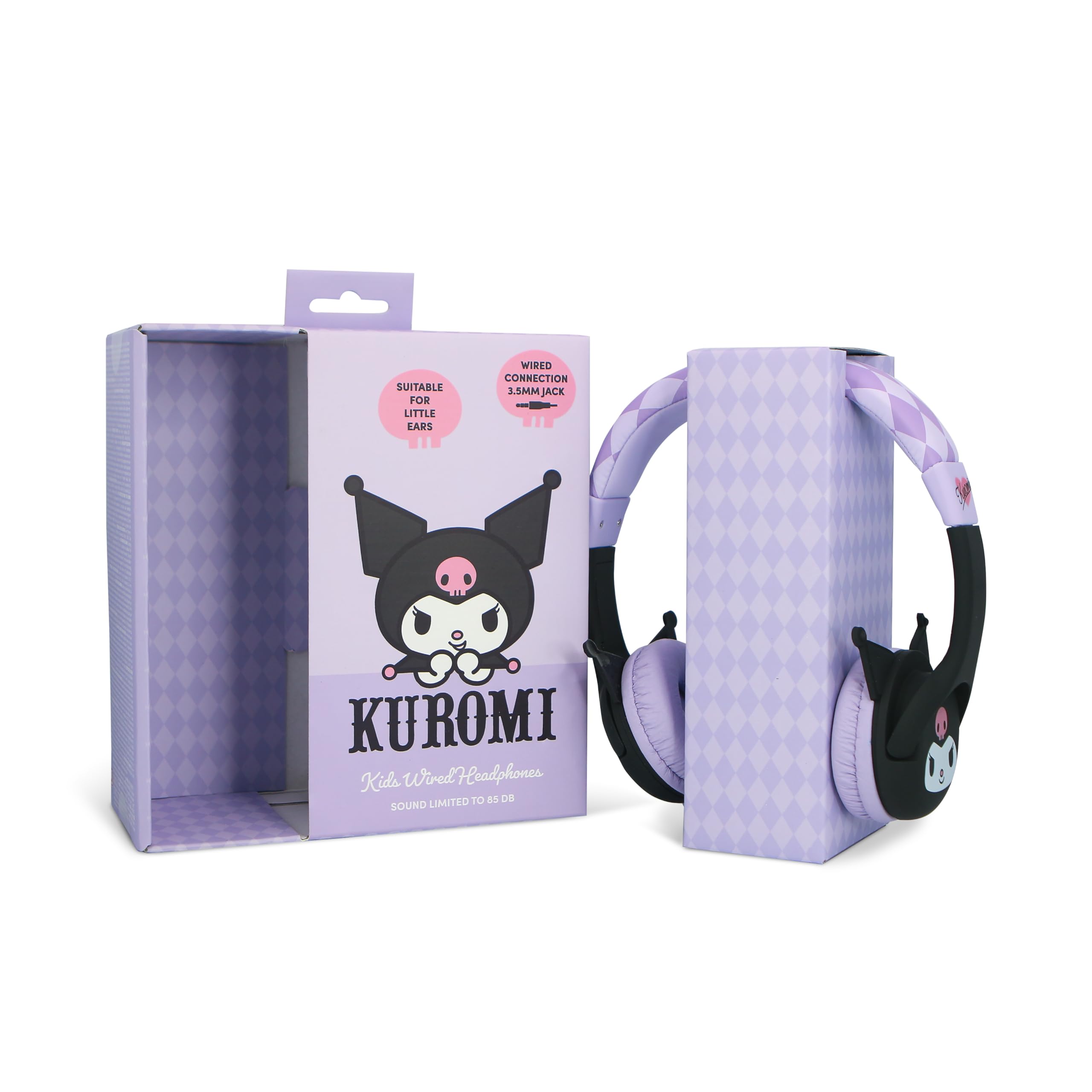 OTL Technologies Cuffie per bambini con cavo Kuromi LIMITATE in volume con licenza ufficiale Kuromi