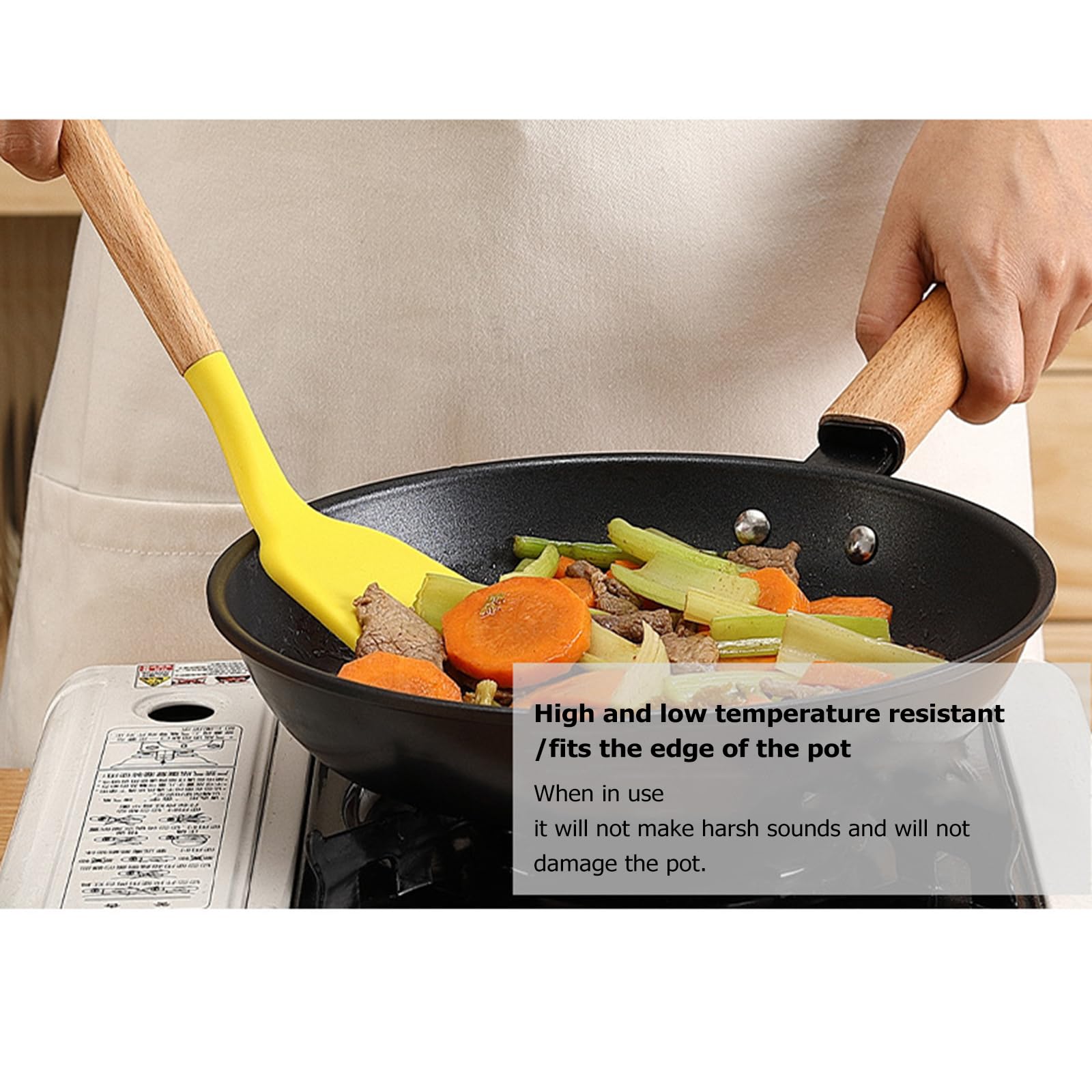 11 Teiliges Küchenhelfer Set, Silikon Kochbesteck Set, Antihaft Hitzebeständig Küchenutensilien Kochgeschirr Set Mit Silikonspatel/Löffel/Wender/Schöpfkelle - Bunt