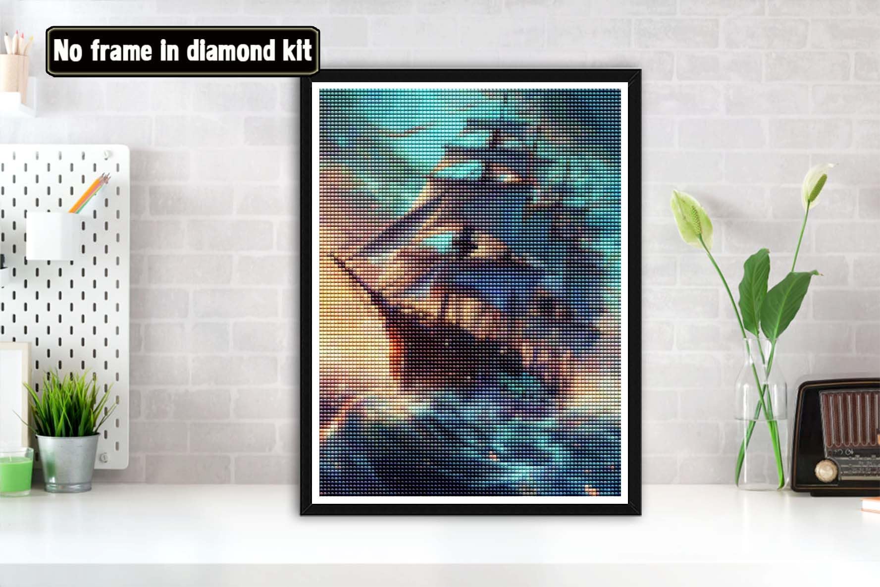 Bimkole 5D Diamond Painting Kit Completo Fai da Te Cane da Fiore, Animale Della Pittura D'artePittura Diamante Punto Croce Strass Arte E Creazione Di Mosaico Decorazione Murale Artigianale 30x40 cm