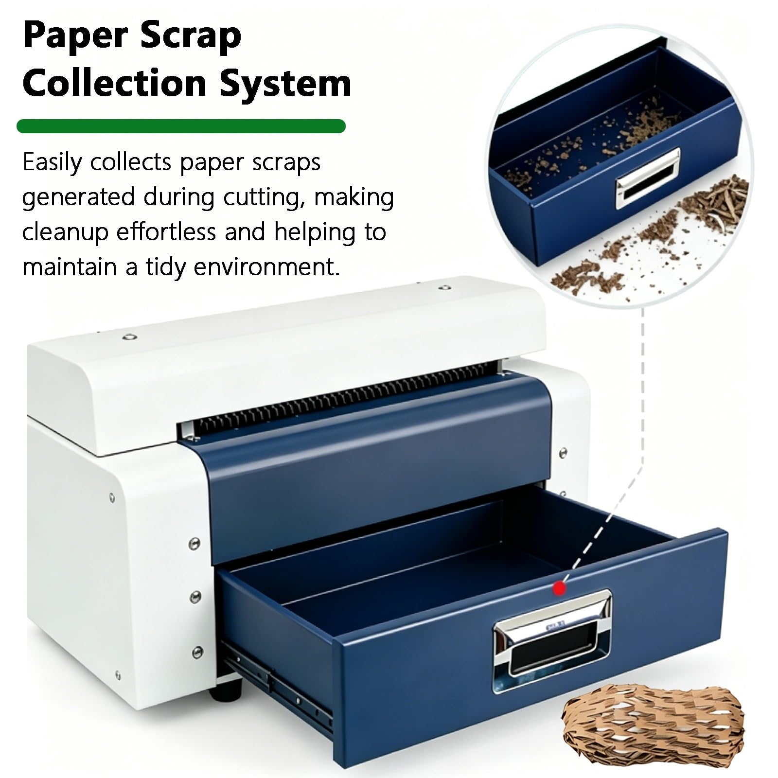 Trituradora de cartón, cortador de papel kraft, máquina expansible de caja de cartón con mango ergonómico para cojín de envío y embalaje de almacén, 576 toallitas en total