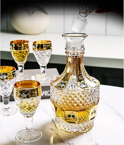 Miniatura 7 de Botella de vino de vidrio para whisky botella de cerveza de cristal Recipientes de cerveza de cristal Copa de vidrio Casa Bar Herramientas