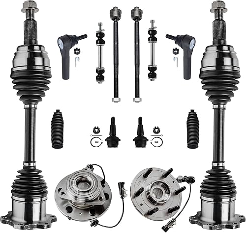 Miniatura 162 de Detroit Axle - Kit de cubos de rodamiento de rueda delantera de 6 piezas para Dodge Dart 2013-2016, Chrysler 200 2015-2017, 2 cojinetes de rueda