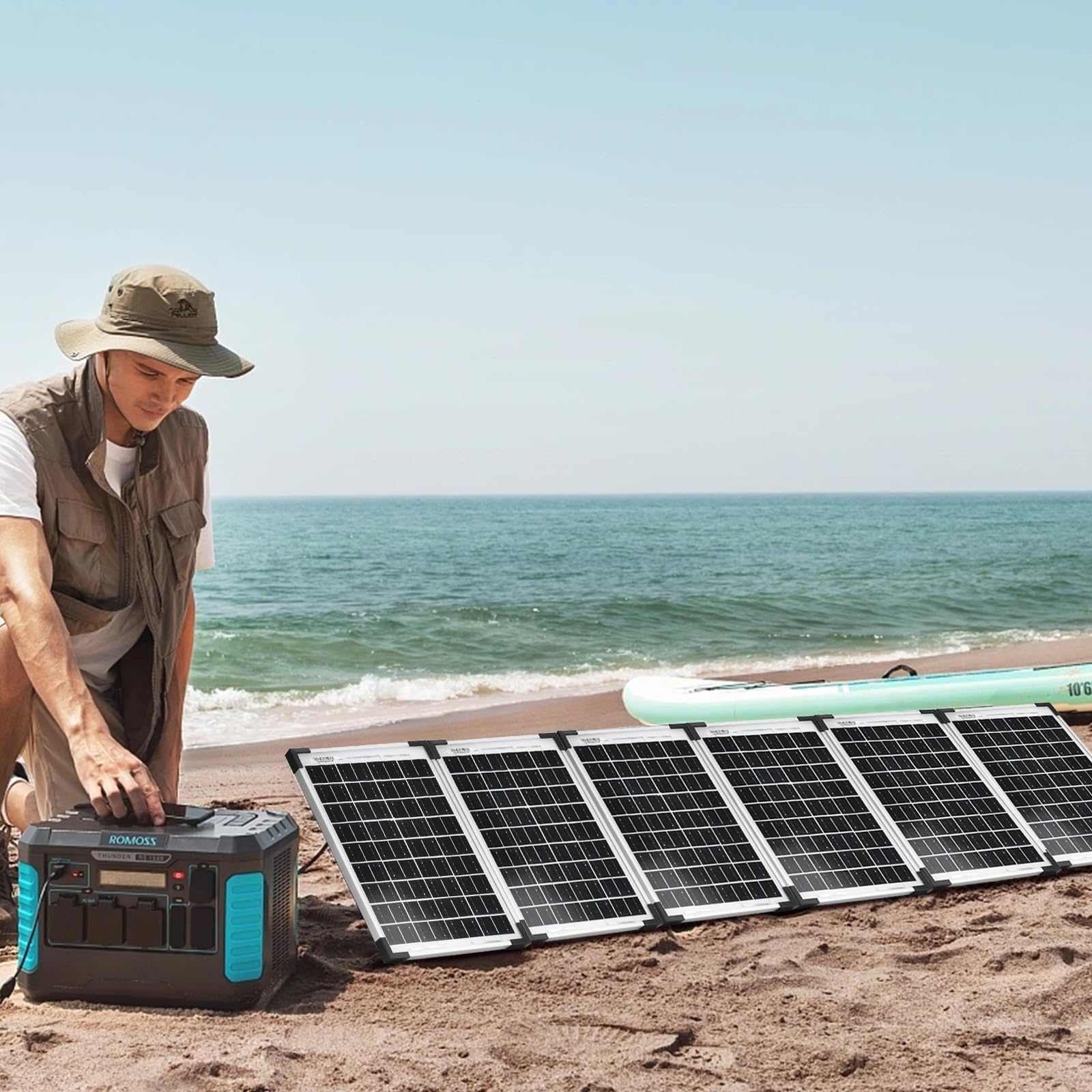 Kit panneau solaire 10W, chargeur de batterie 12V, système solaire hors-réseau étanche avec contrôleur de charge solaire PWM 5A pour le toit d'une voiture, d'un camping-car ou d'une caravane