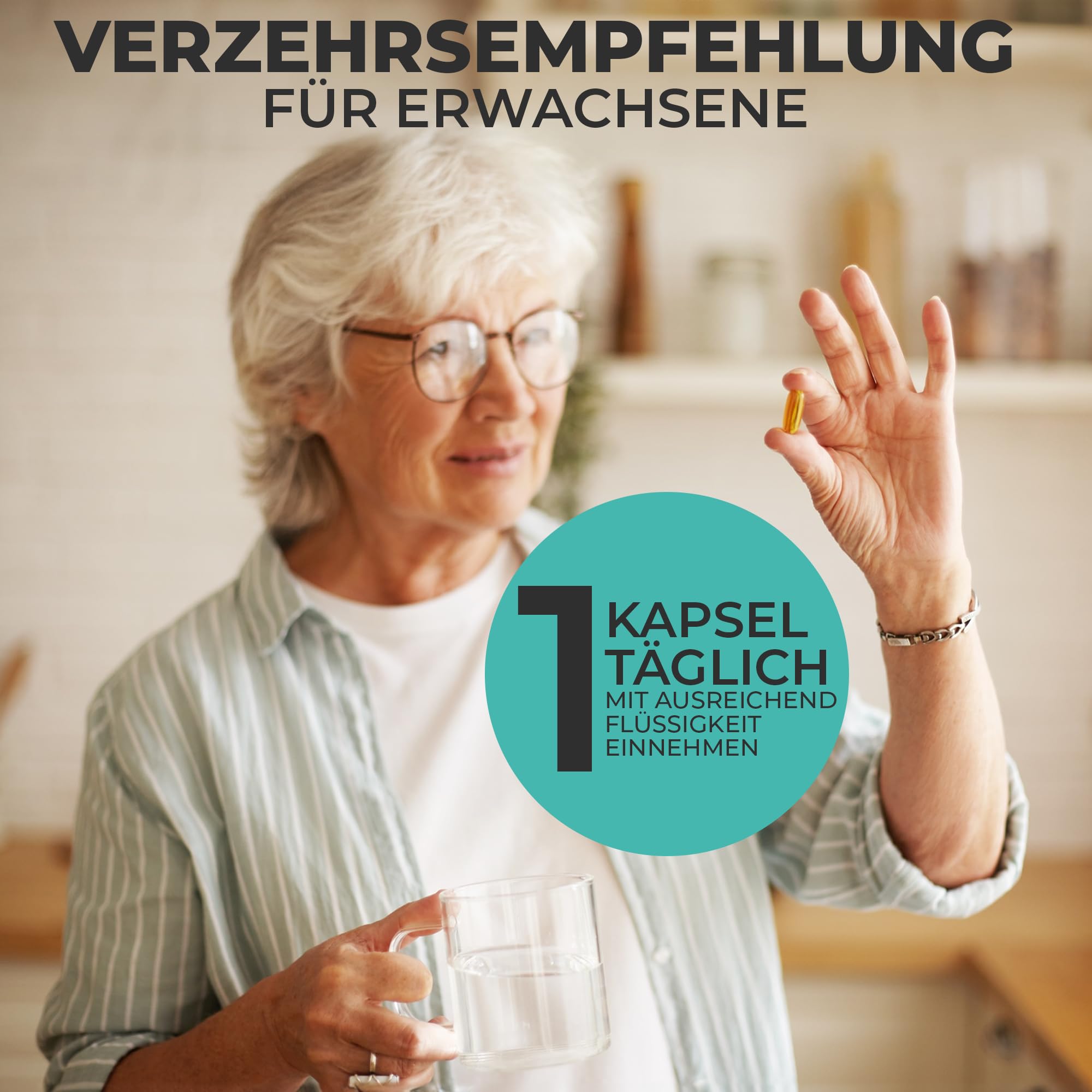 VitalungExtra Lungenkraut-Extrakt mit 50 mg Cordyceps und Thymian – hochdosiert & vegan für die Lunge – Vitamin A, C, E & B6 – Chinesischer Vitalpilz & Atem-Komplex (30 Kapseln)
