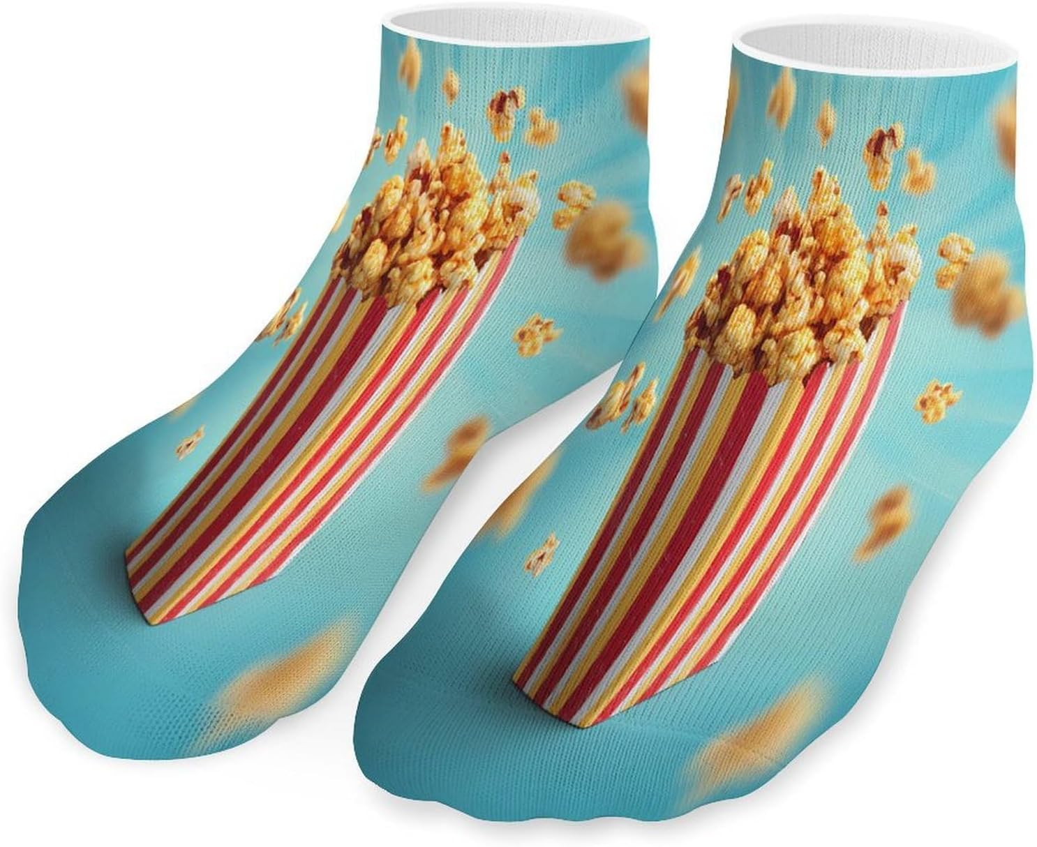 Popcorn Socks for Men Women 5 Pairs Ankle Socks