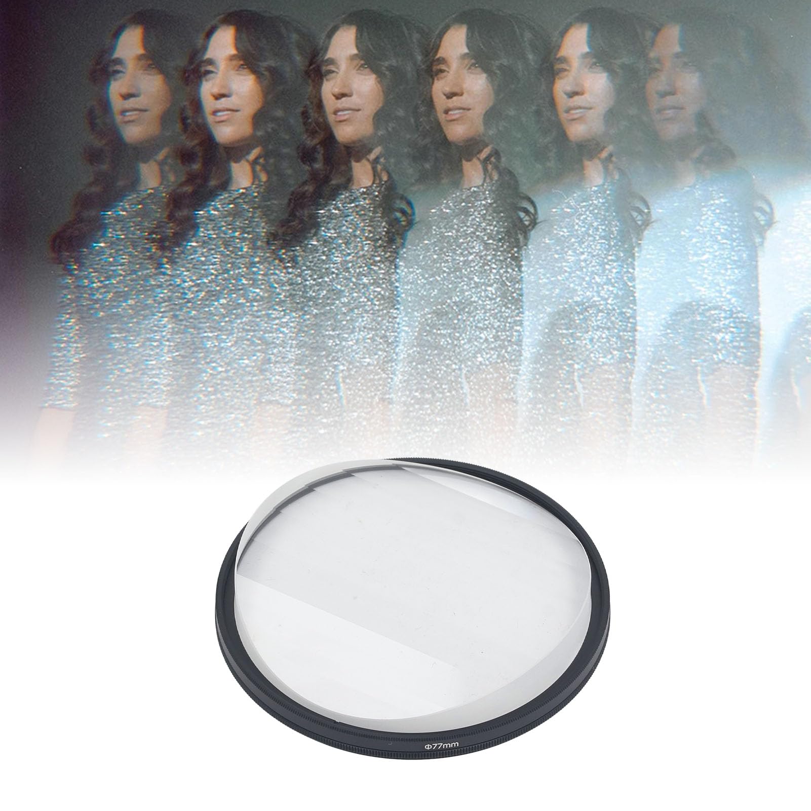 Prisme en Verre Linéaire, Filtres D'effet de Caméra, Filtre de Caméra à Revêtement MRC, Images Couleur Répétées, Filtre à Prisme de Flou de Premier Plan (77mm)
