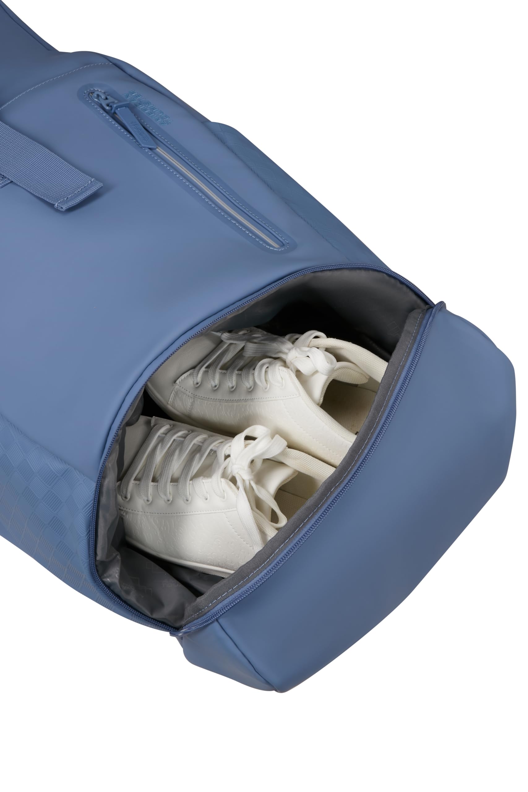 American Tourister Urban Tide - Zaino PC Rolltop 15.6", Zaino Business & Viaggio Idrorepellente con Scomparto Scarpe/Vestiti, per Ufficio, Scuola & Università - Blu (Storm Blue)