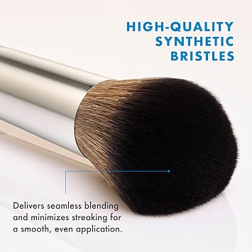 Cinema Secrets Professional Face Makeup Brush Set - Vegan Synthetic Foundation, Blush, Contour, Powder & Concealer Brushes - Complete Face Brush Kit for Women, Beginners & MUAs (6 Count)