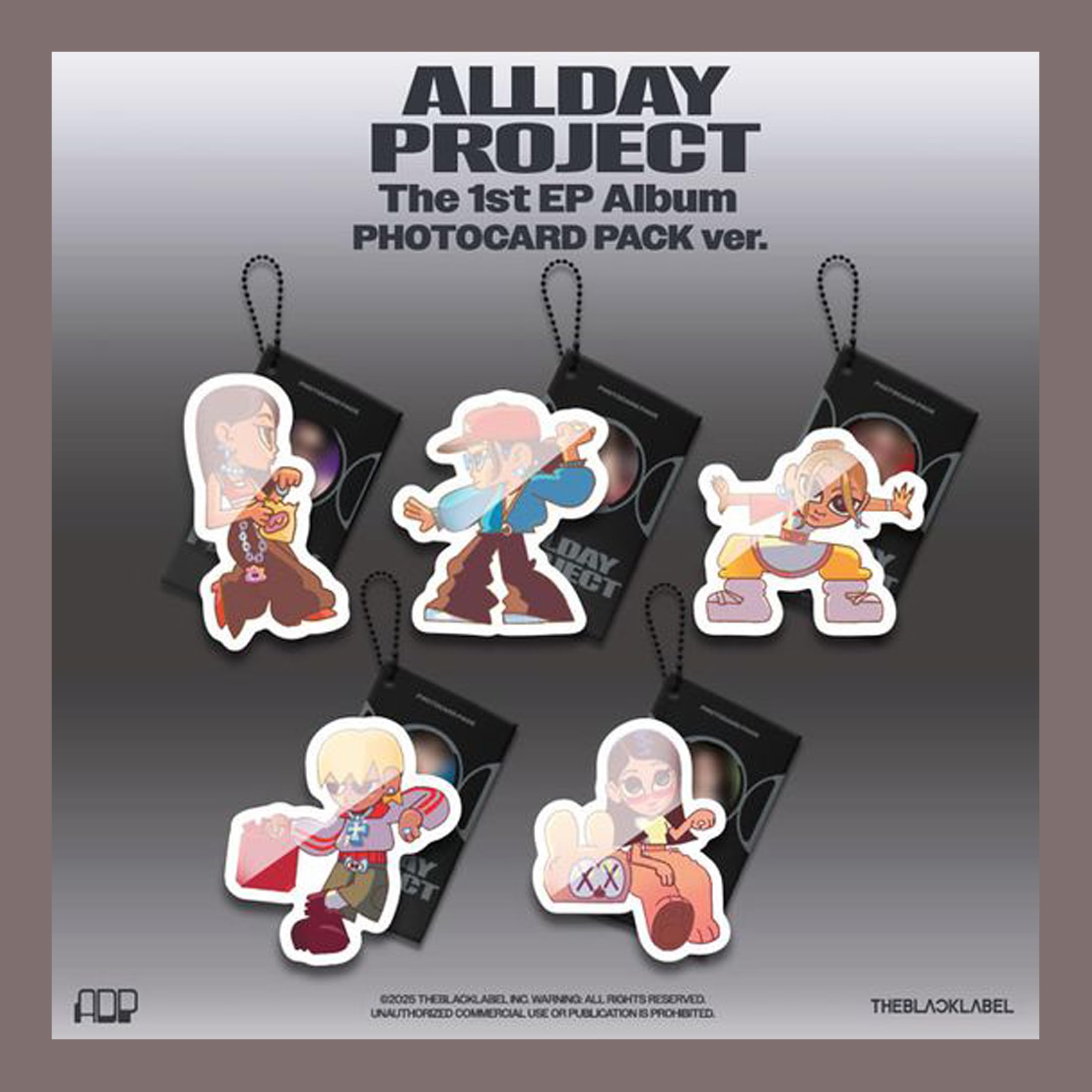 Album ALLDAY PROJECT photocard pack pour décorer votre espace de musique