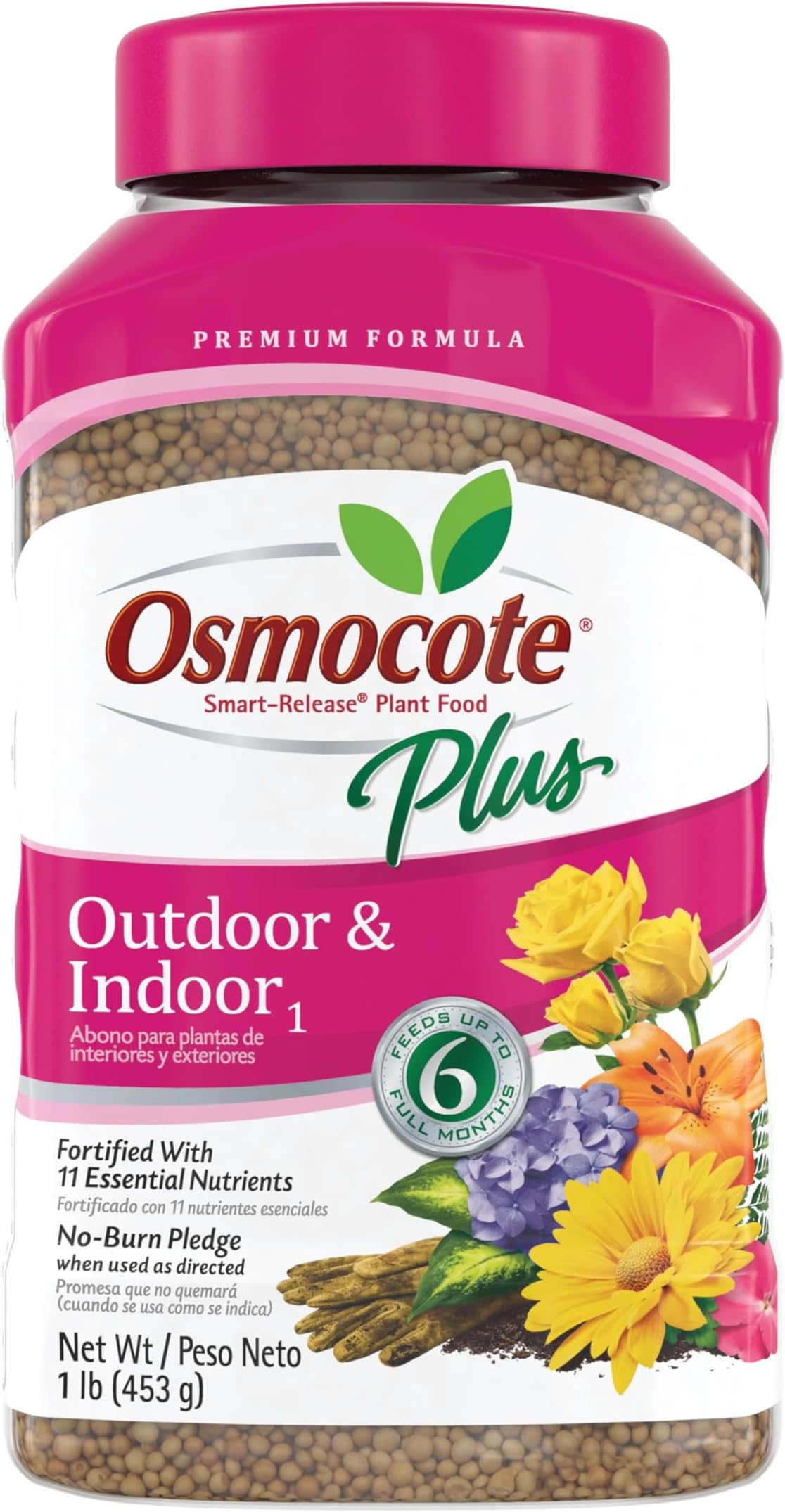 Osmocote Smart-Release Plant Food Plus Outdoor & Indoor, 1 lb.