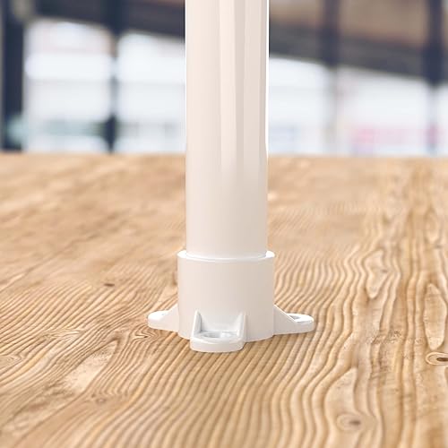 Miniatura 5 de FORMUFIT F001ECT-WH-10 - Tapa de mesa de PVC, grado de muebles, tamaño de 1 pulgada, color blanco (paquete de 10)