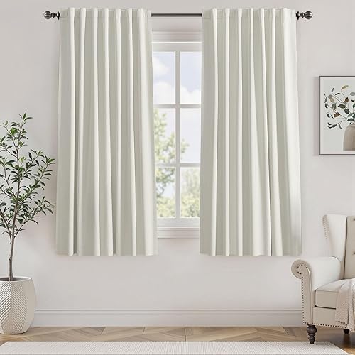 Miniatura 59 de UHITECH - Cortinas de 108 pulgadas de largo para ventana de sala de estar, cortinas opacas para dormitorio, juego de 2 paneles, azul, modernas, de