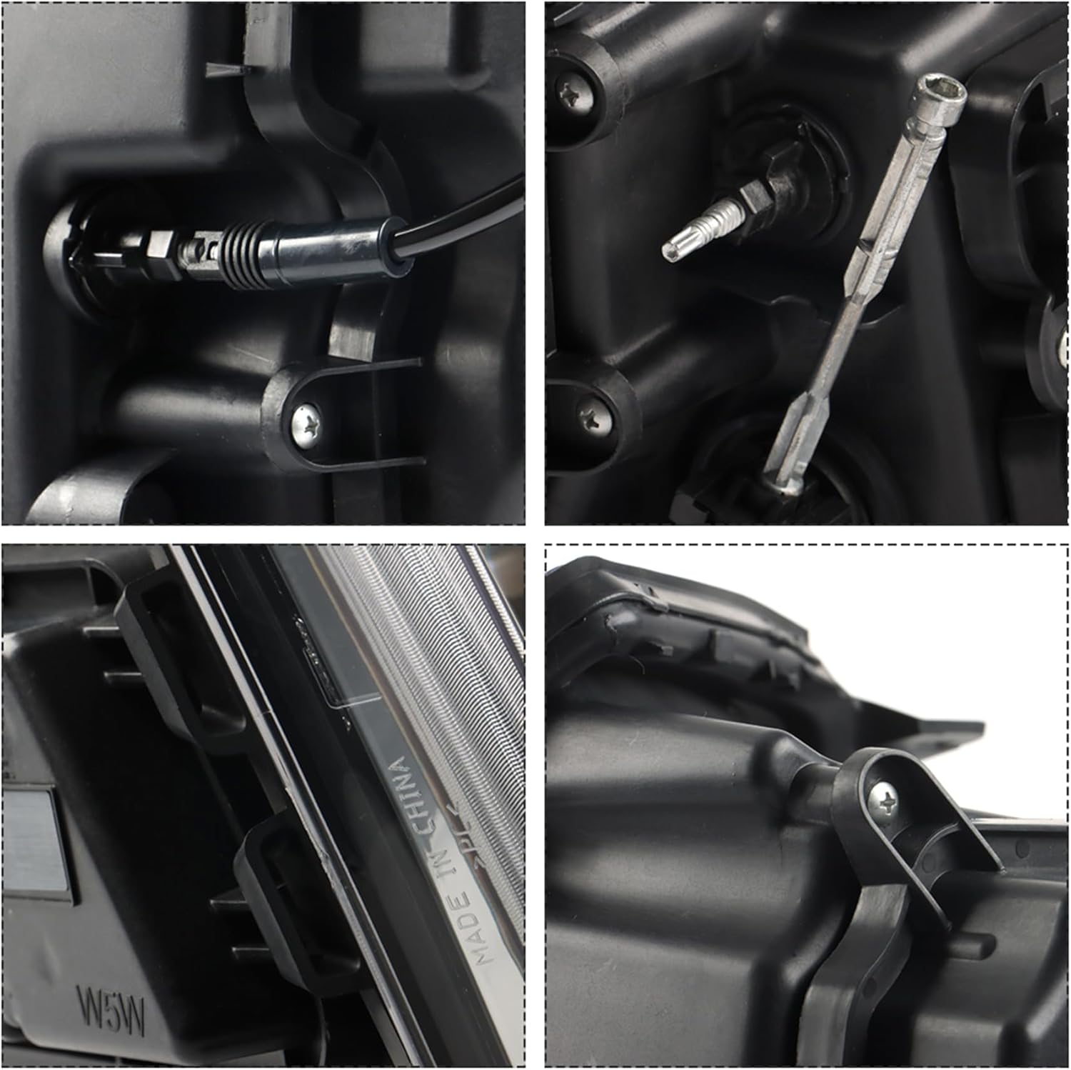 WFLNHB Headlight Assembly Replacement for STS 2005-2011 Halogen Headlight (w/o HID) Set Driver Side GM2502278