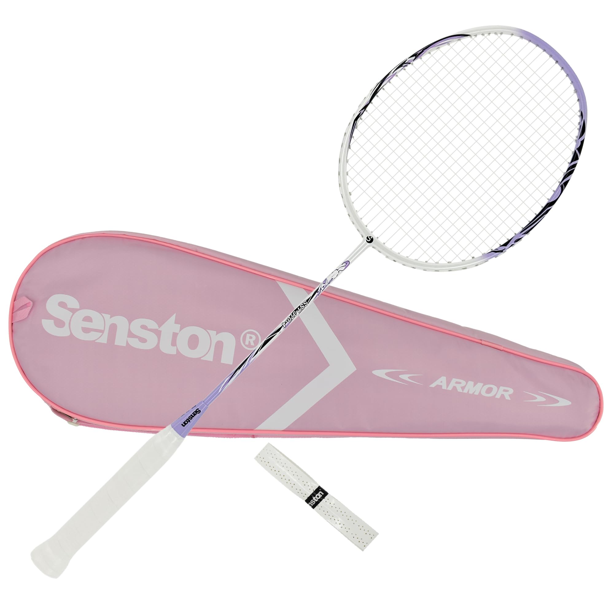 Senston Fox-Purple Carbon Badminton Racket with Badminton Bag