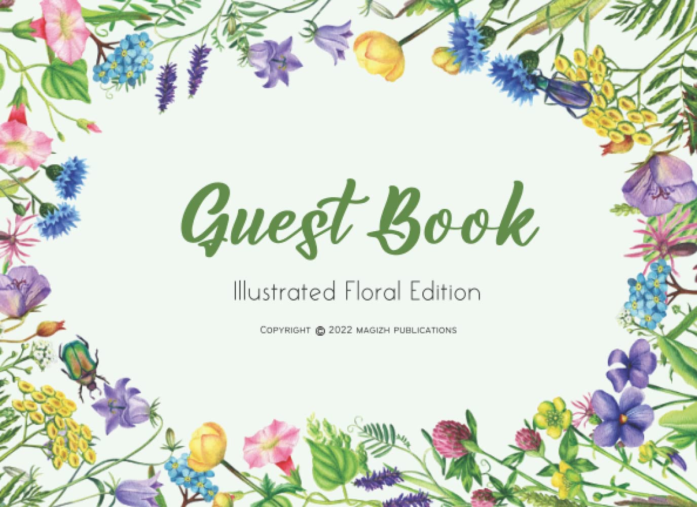 Guest Book: Illustrated Floral Edition