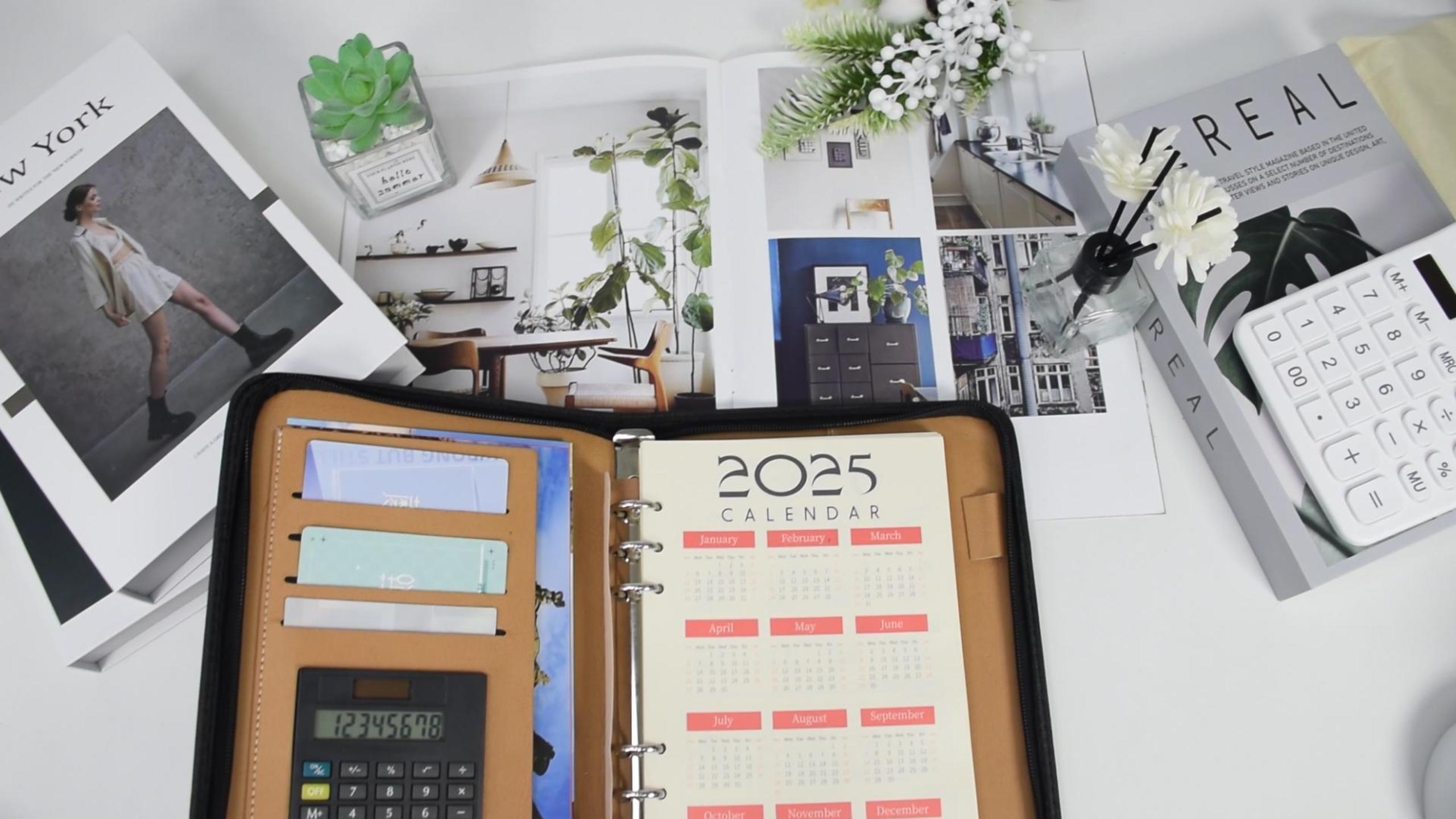 Amazon.com : SAYEEC A5 Multifunctional Zippered Notebook Travel