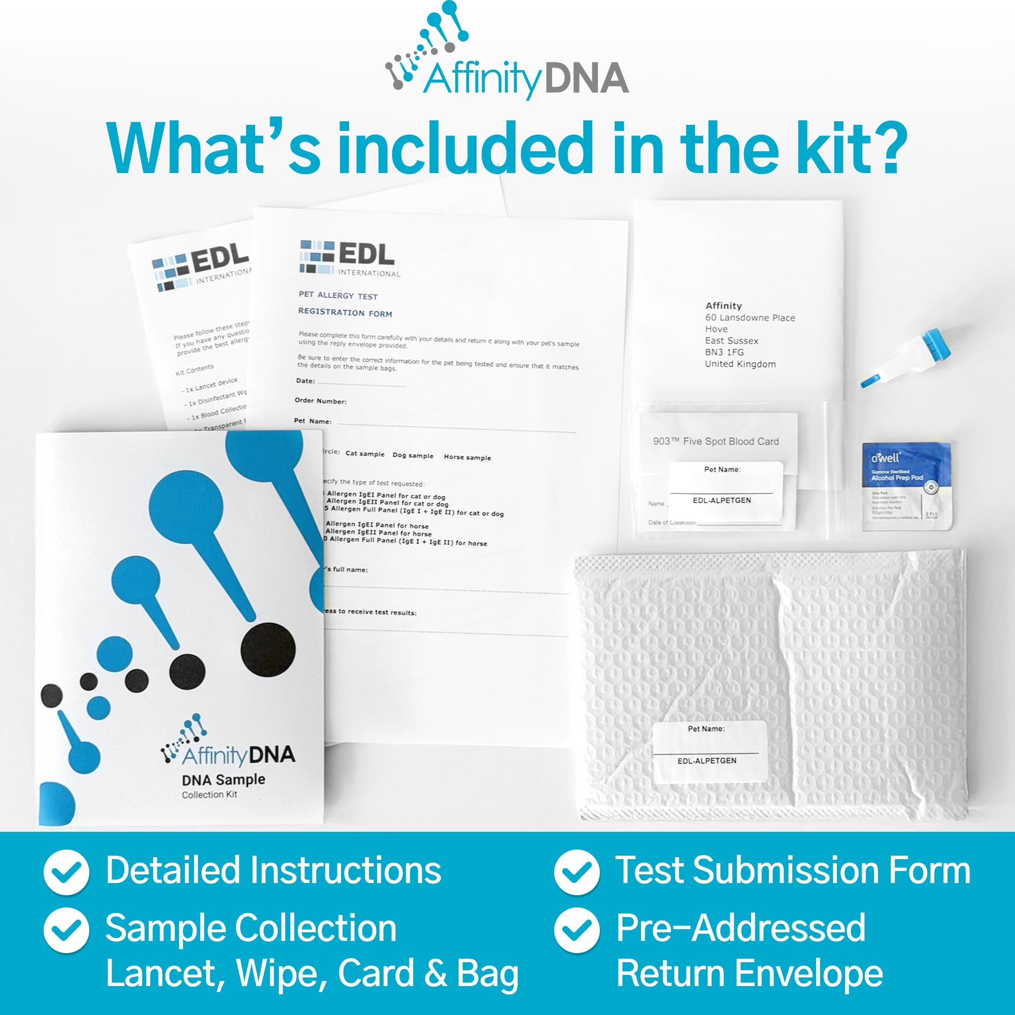 AffinityDNA Cat Allergy Test for 64 Allergens, Cat Allergy Test Kit - 64 Allergens - Image 3