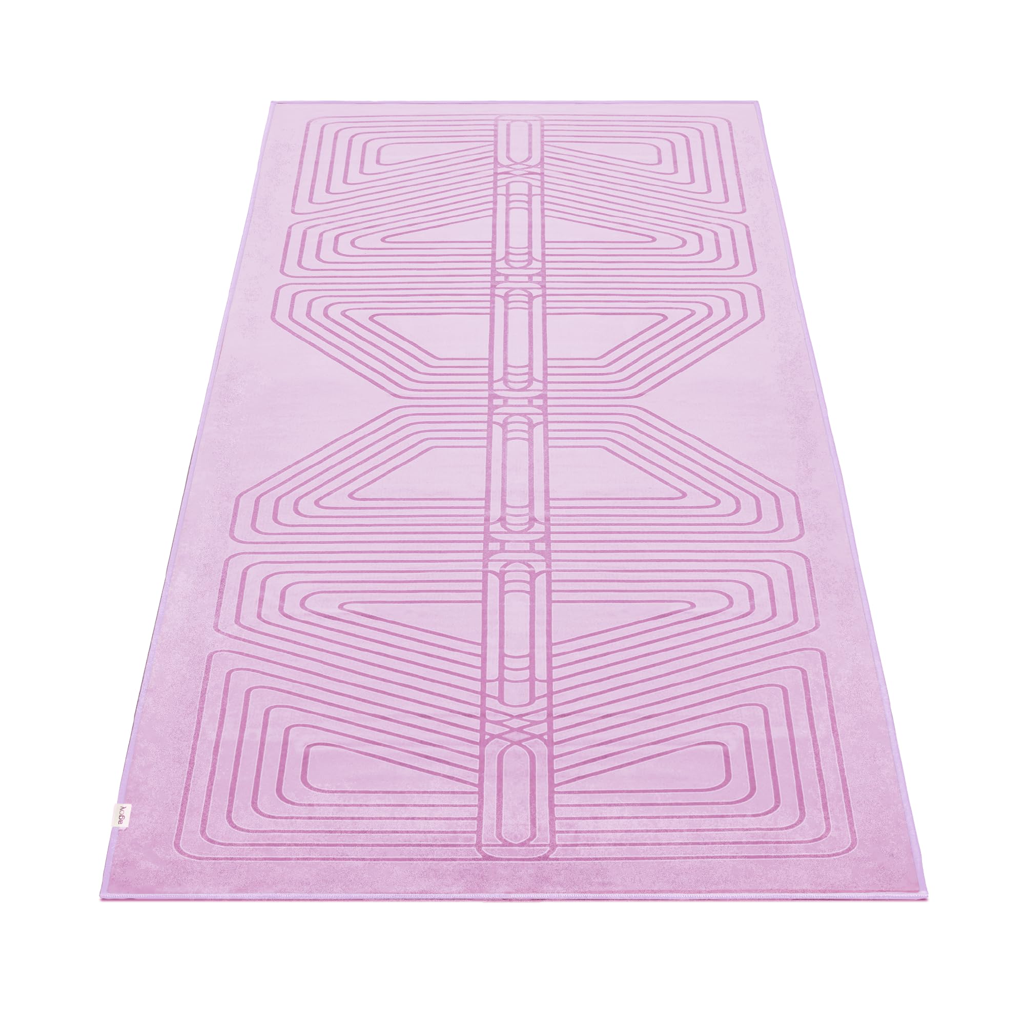 agoy Gecko Warrior - Next-Gen Microfiber Yoga Towel - Double-Sided Silicone Non-Slip Grip – Ideal for Hot Yoga - Ultra Absorbent, Easy to Wash, Travel-Friendly - 30% Recycled Material - Free Wet Bag