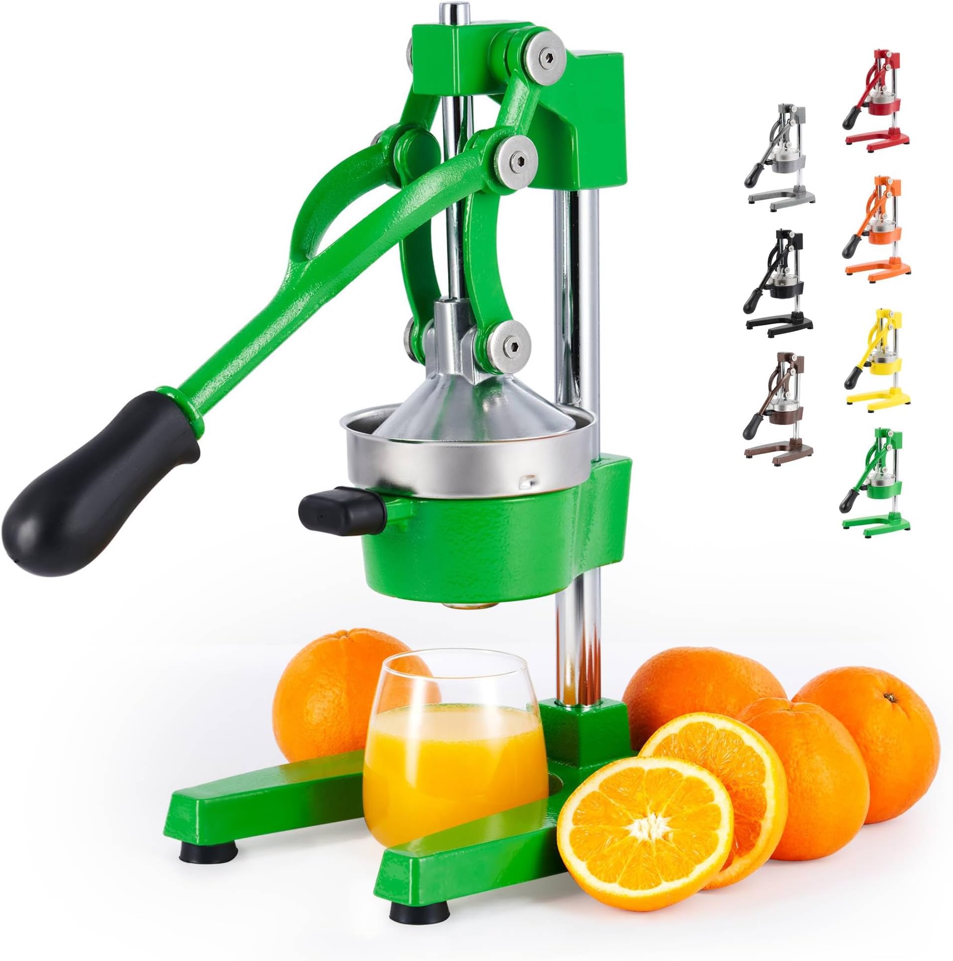 CO-Z Manual Citrus Juicer, Professional Orange Juicer, Green