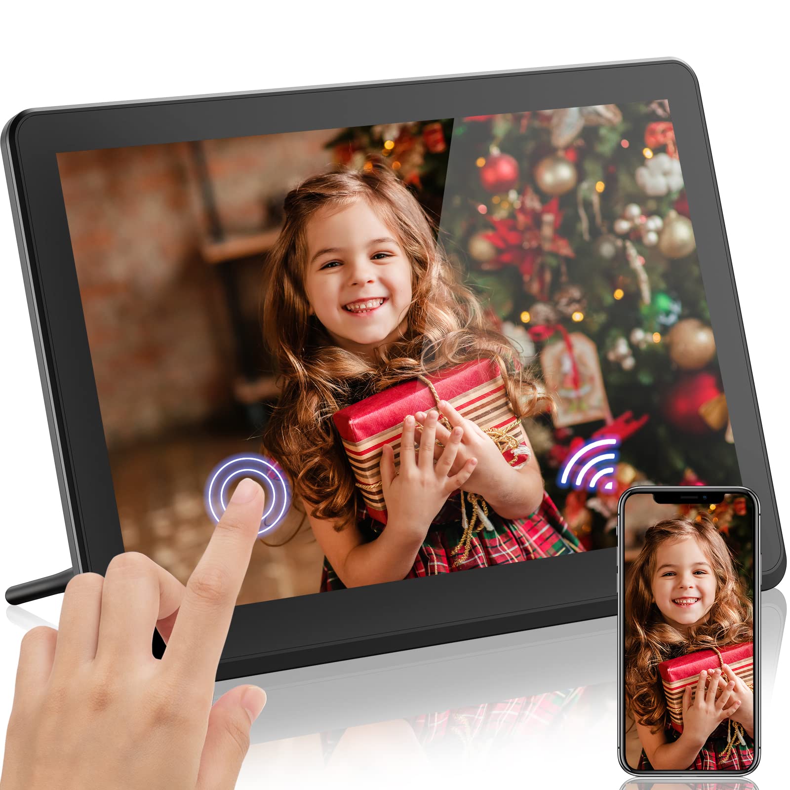 Buy Digital Photo Frame 8" WiFi Smart Digital Picture Frame with IPS HD