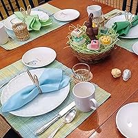 Vista 5 de 20 servilleteros de madera de Pascua con forma de conejito de madera en forma de oreja, servilleteros con forma de conejo, tarjetas de lugar