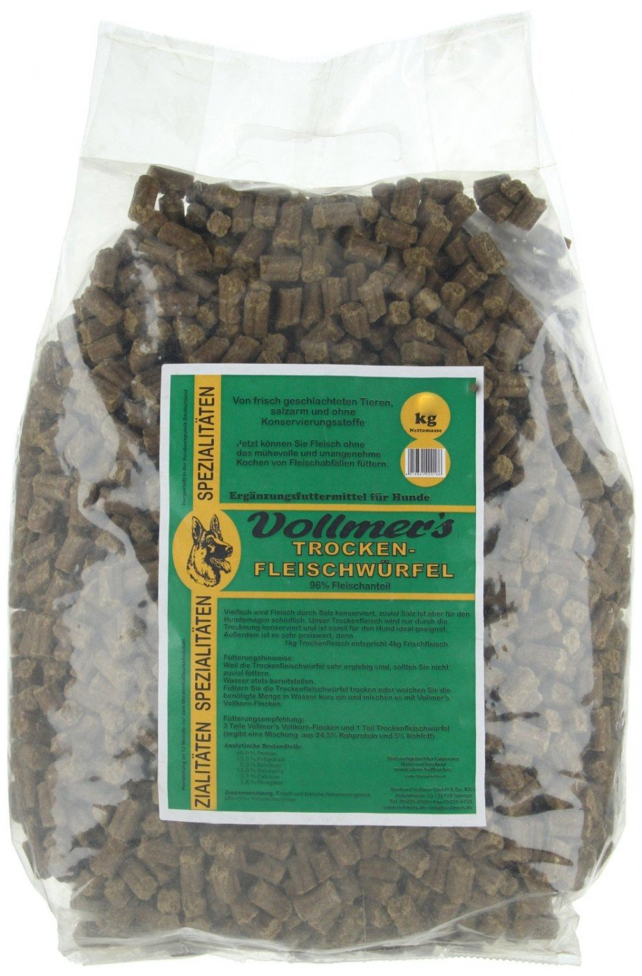 Vollmer's Cubo de Carne Seca, 1 Unidad (1 x 10 kg)
