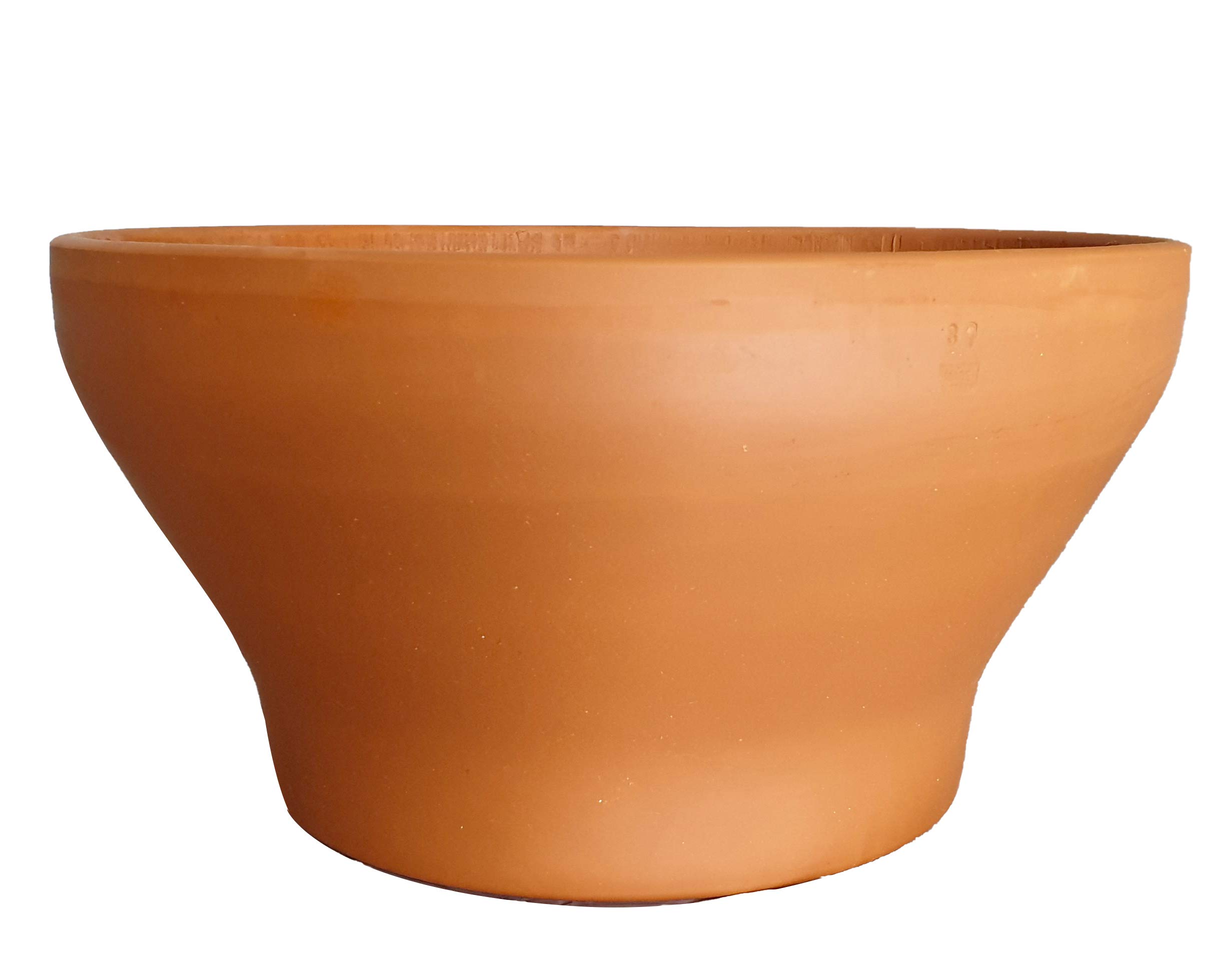 Generico Ciotole Terracotta (3 Pezzi) + Sottovasi in Terracotta (3 Pezzi), Vaso: Diametro cm 21, Altezza cm 12, Fioriera in Cotto per Piante Grasse Succulente Cactus